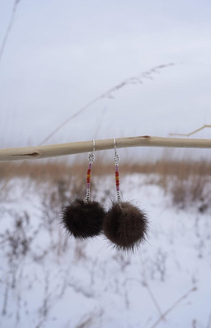 Large Mink Pompoms