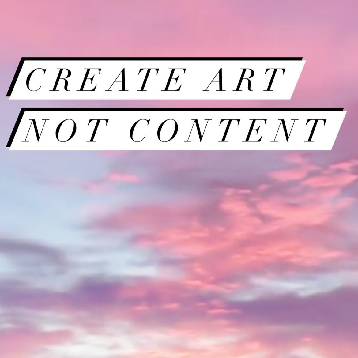 The constant changes in algorithms&hellip; can you feel this exhaustion too friends? I just need to create art from my soul and when I&rsquo;m creating content I&rsquo;m not creating as intensely or as focused as I need to or it takes 2 or 3 times th