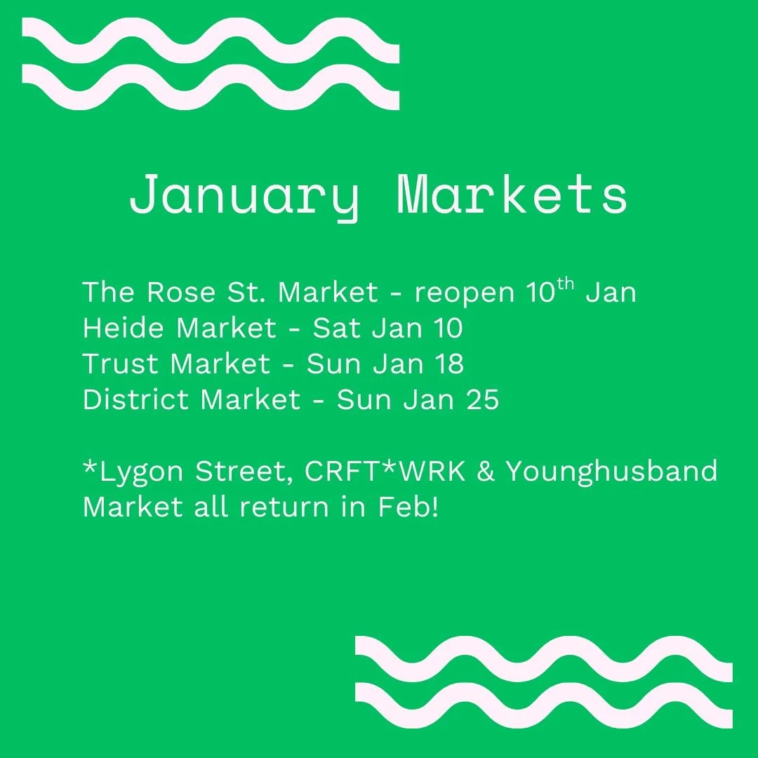 Happy New Year! 🥂✨

Starting a fresh year means new adventures, and we are so excited to get back out there and see you all. We&rsquo;re kicking off January with a packed schedule at some of our favorite spots.

Here is where you can find us this mo