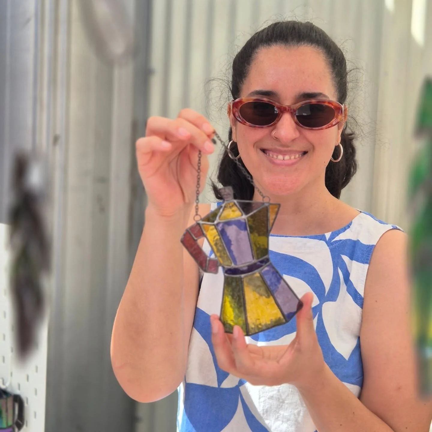 Hang it in the Louvre 😍

@holafortuna at Rose Street today.

#espresso #caffetteria #leadlight #alwaysoriginal #rosestmarket