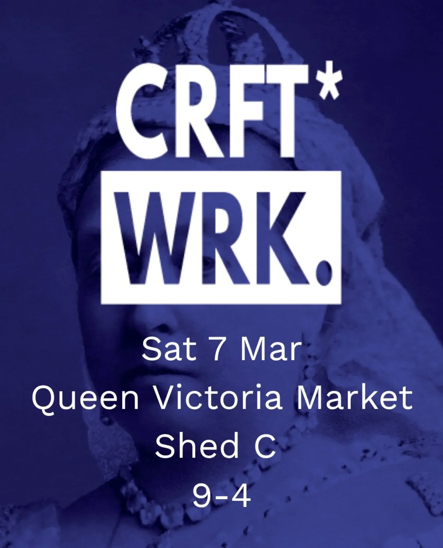 Your Saturday plans are officially sorted! CRFT WRK.* is back this Saturday at the iconic Queern Vic Market. We've curated a lineup of incredible talent in Shed C, and they can't wait to show you what they've been working on.

Sat 7 Mar |9am - 4pm
Sh