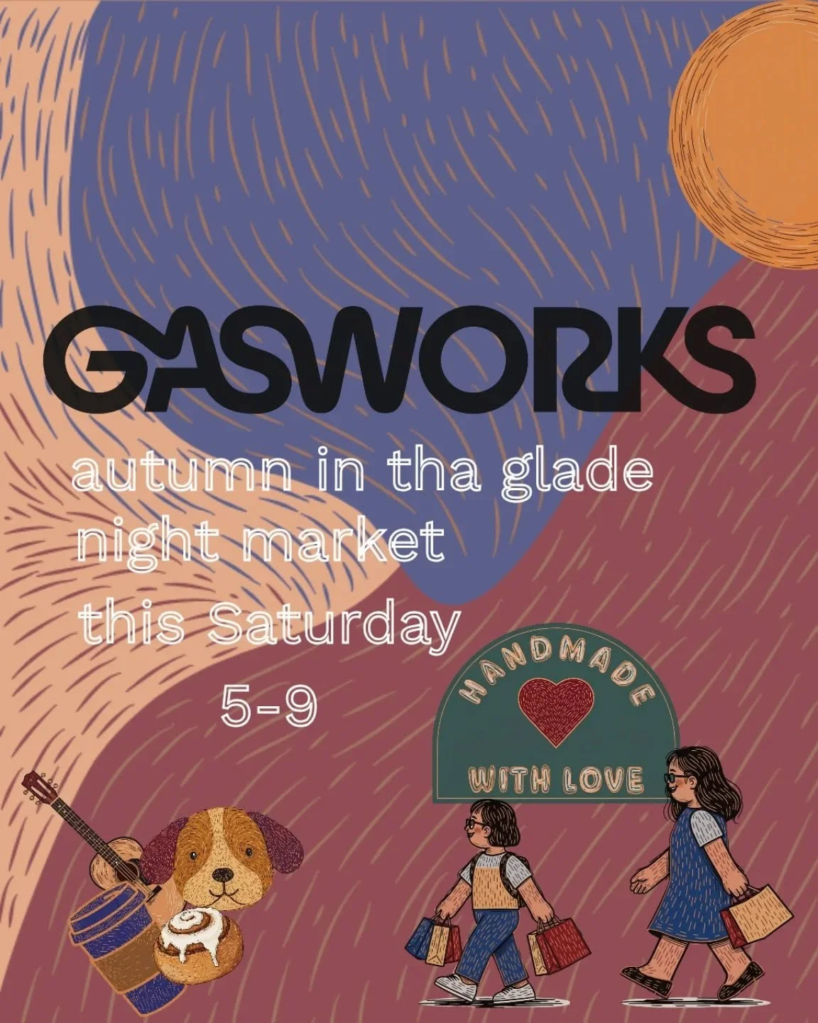 Join us this Saturday for the Gasworks Night Market in Albert Park!
It&rsquo;s going to be a night dedicated to creativity, connection, and the best of our local community.

​📅 When: This Saturday, 5 PM &ndash; 9 PM
​📍 Where: Gasworks Arts Park, Al
