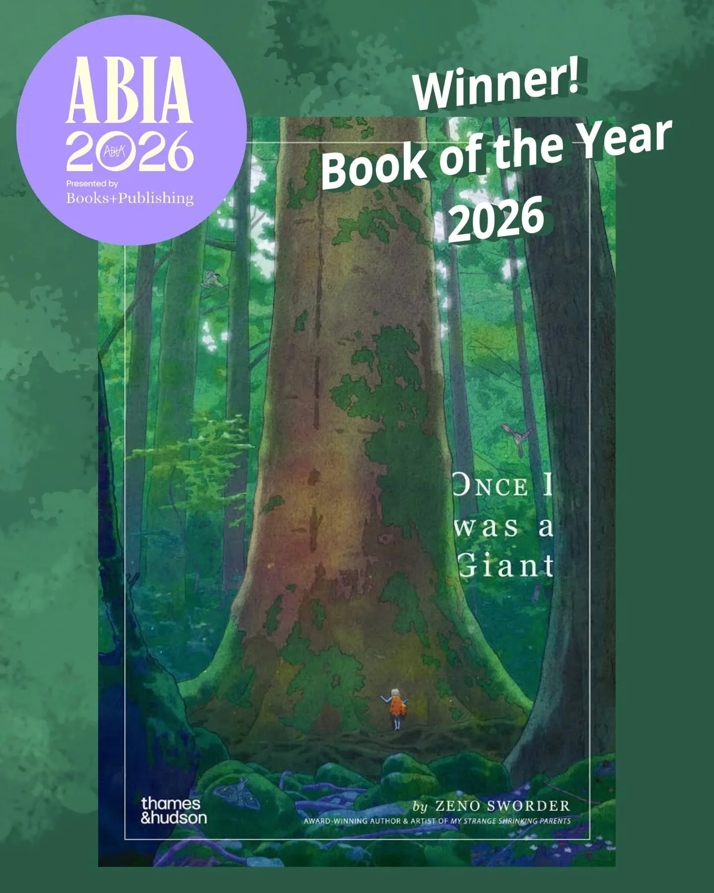 🥁 DRUMROLL, PLEASE! 🥁

We are absolutely thrilled to share some massive news! Our very own beloved Rose Street Market community member, Zeno Sworder, has won the 2026 ABIA Book of the Year award for his breathtaking book, Once I Was a Giant! 🏆✨
Yo