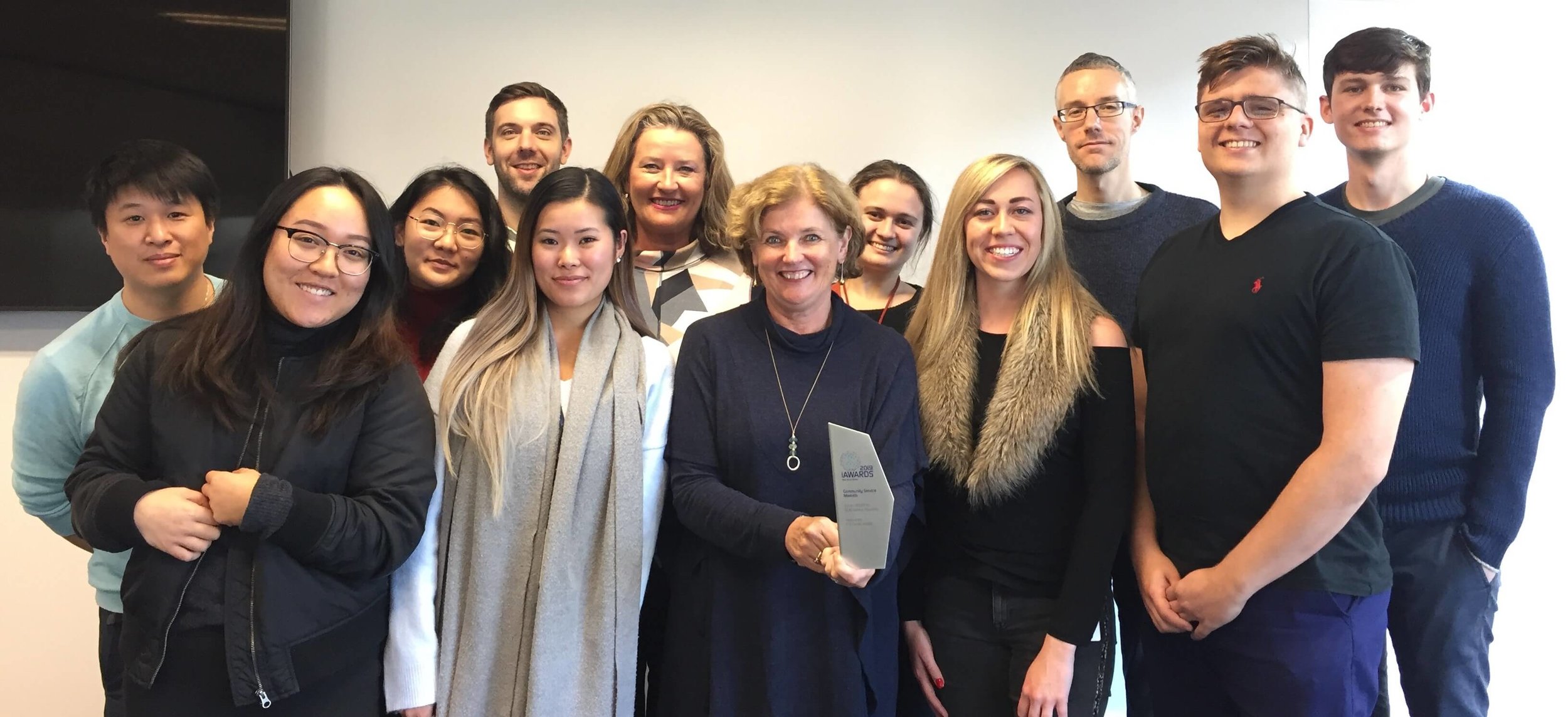 The Centro ASSIST team celebrating winning the NSW iAwards