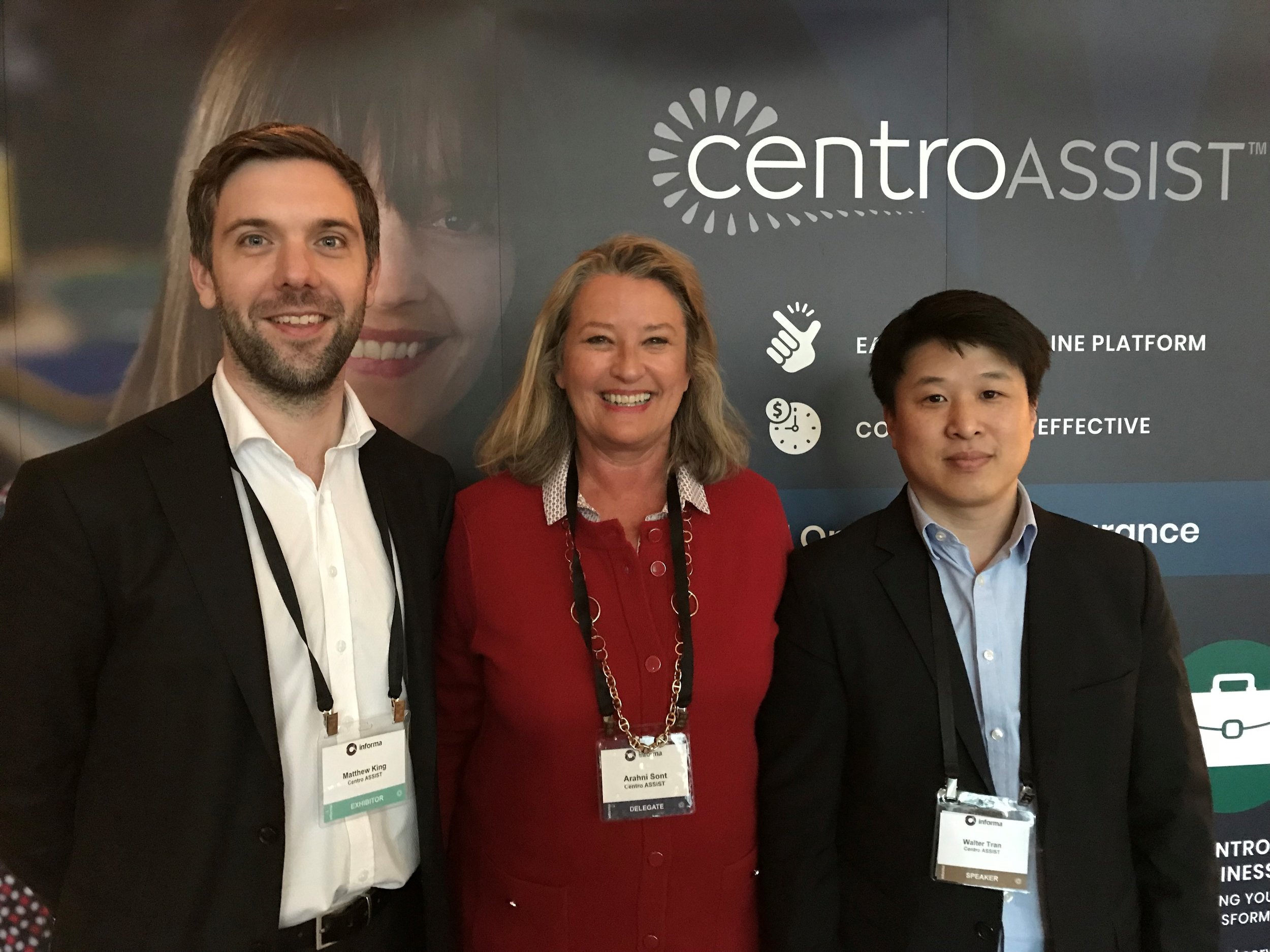 Figure 1 Matt King,  Arahni Sont  and Walter Tran from Centro ASSIST