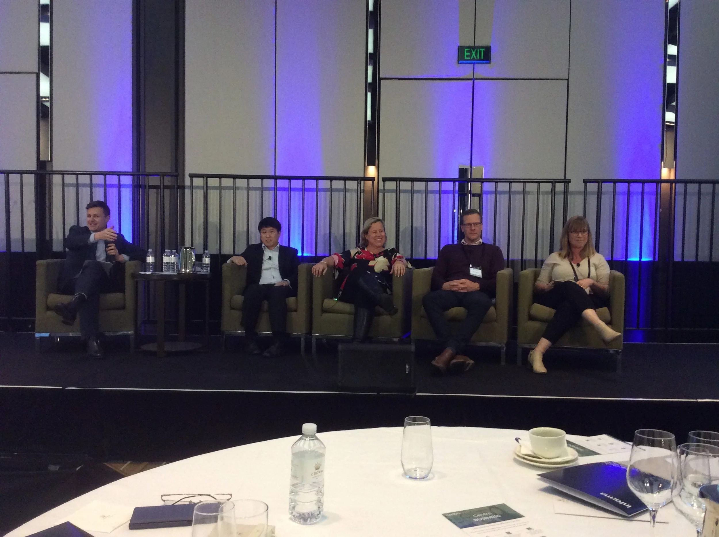 Figure 8 Nick Mann, Walter Tran, Libby Callaway, Adrian Munro and Linda Hayes