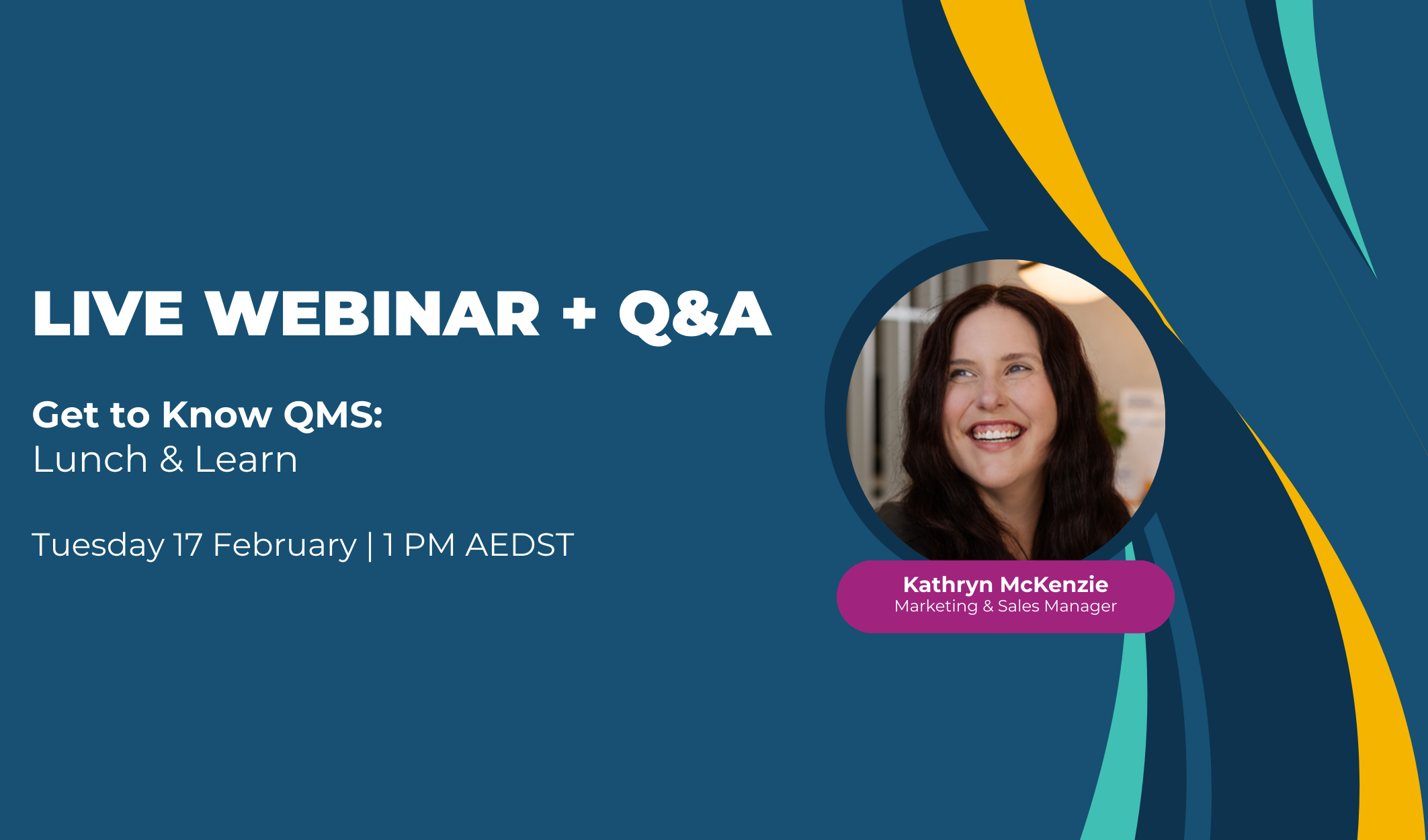 Get to Know QMS: Lunch &amp; Learn Series