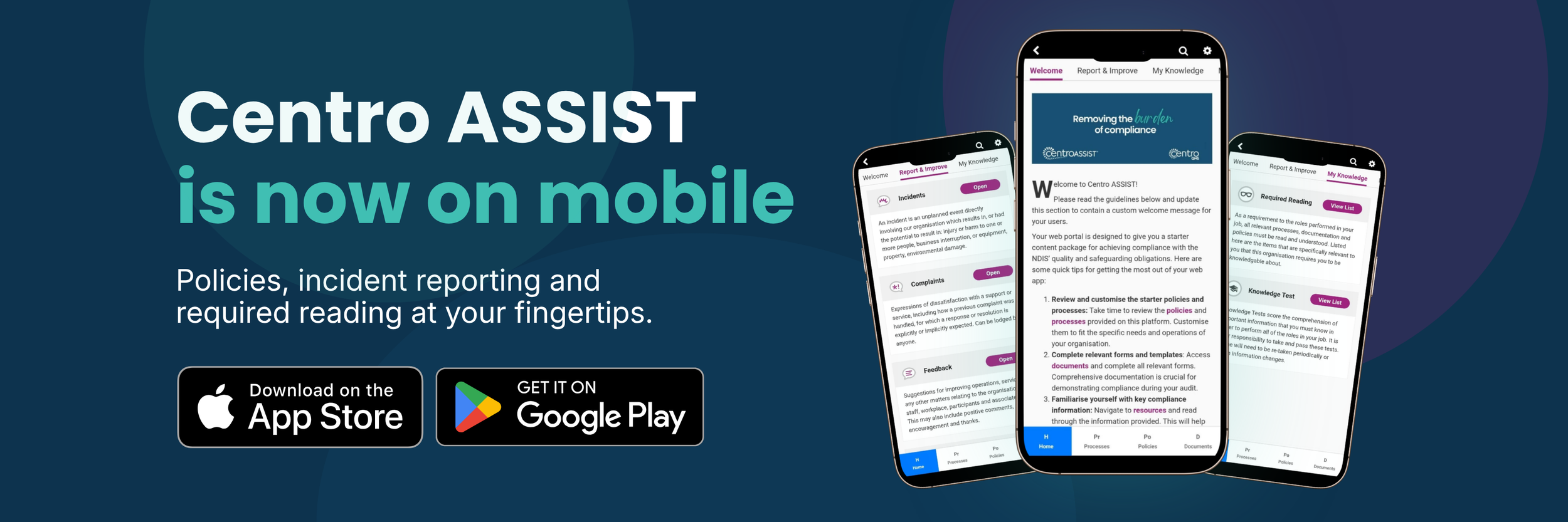 Centro ASSIST is now on mobile