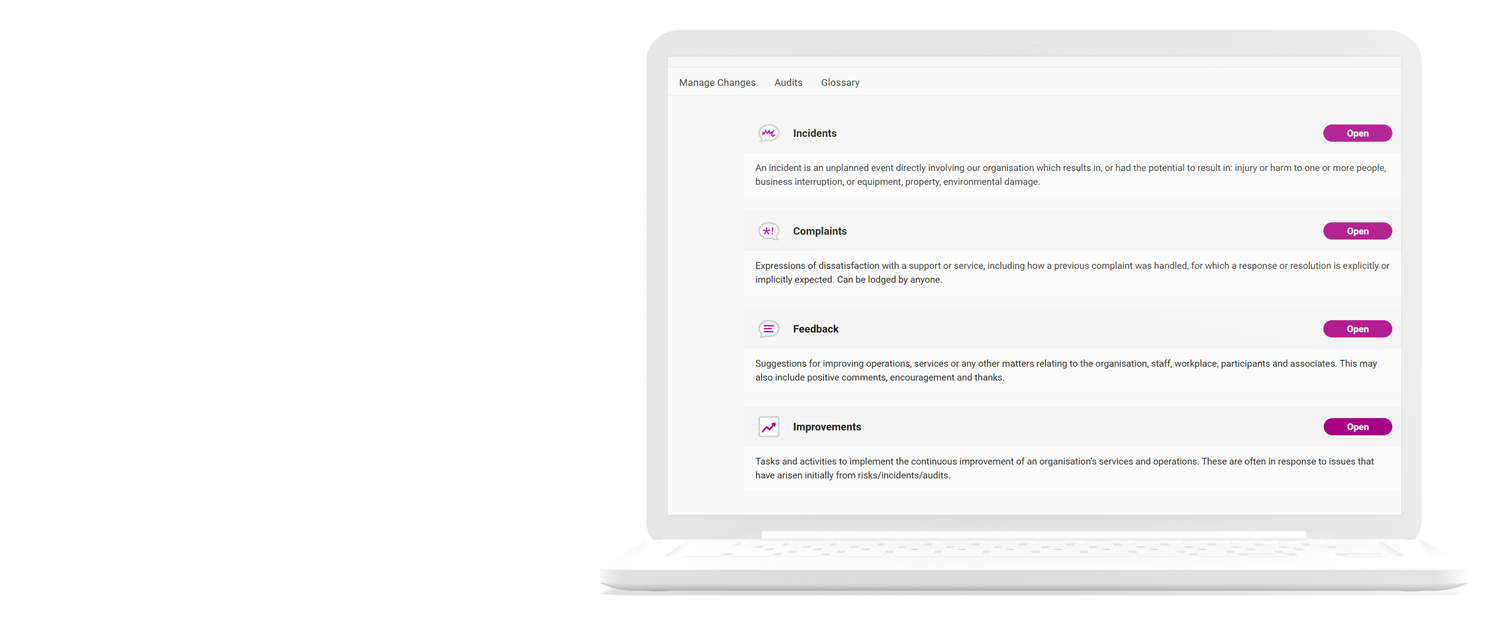 Centro ASSIST compliance software shown on a laptop
