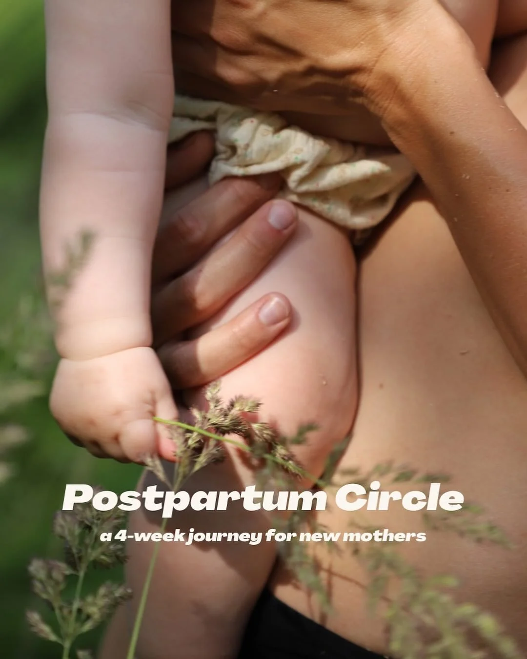 A circle for everyone who are new mothers and wants to sit with other mothers in early postpartum. Babies are welcome!

We share, move, breathe, sing, and dance together whilst holding space for the wild transition it is to have a tiny baby and to be
