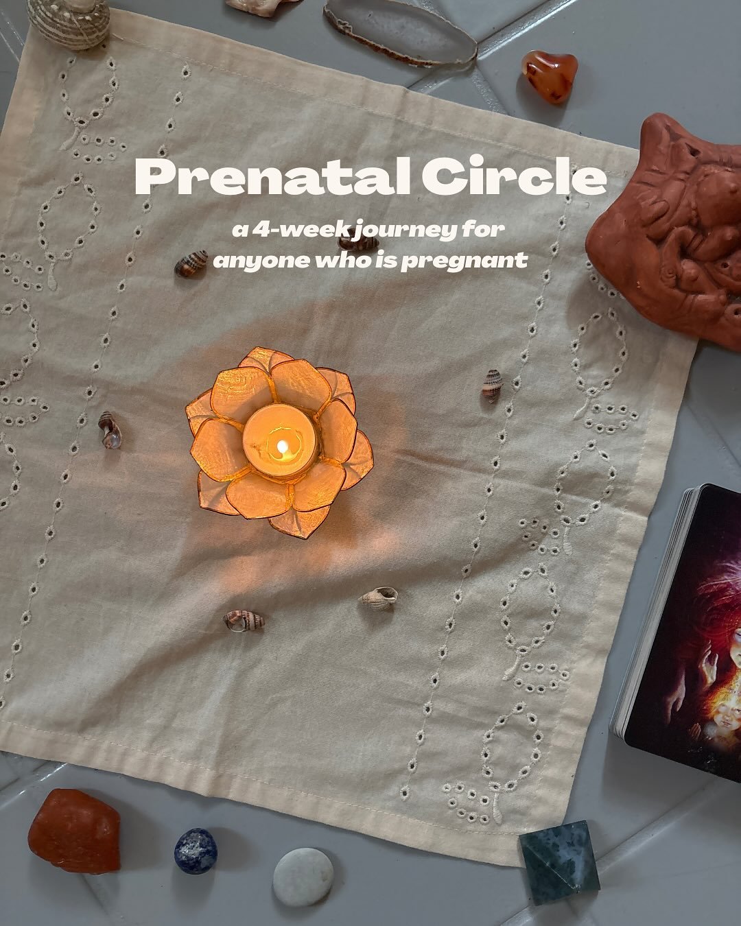 Prenatal Circle🌀🌱🕯️

These courses are designed as women&rsquo;s circles with movement, yoga, somatics, connecting with breath, sharings, sound bath, connecting with baby in the womb, rest, honouring birth as a rite of passage, practices supportin