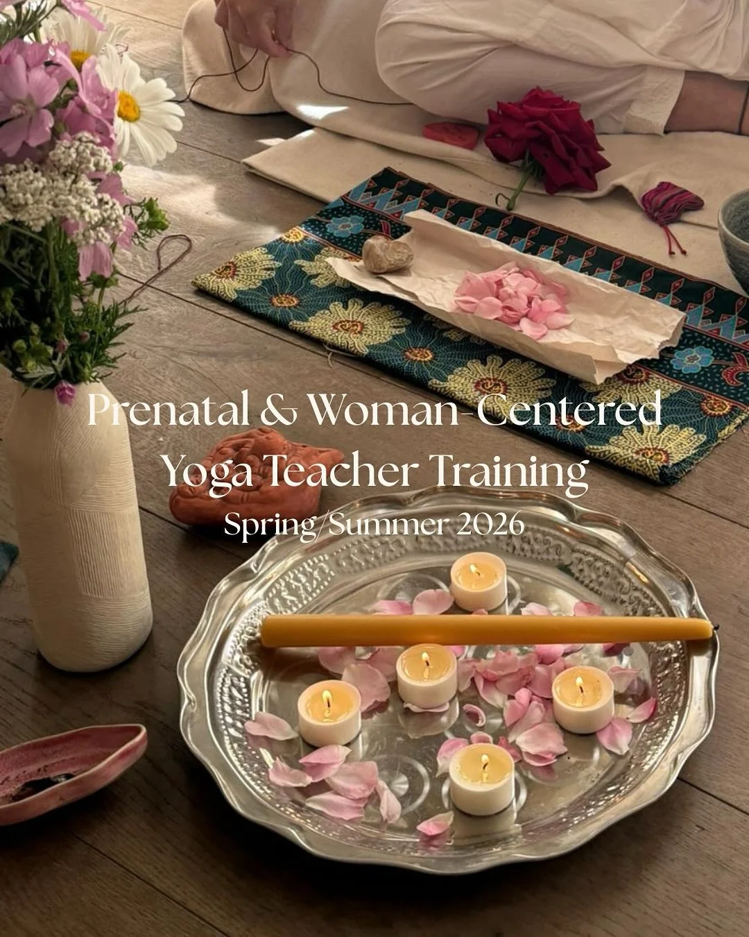 What to expect from the Prenatal &amp; Woman-Centered yoga tt??🕯️🌹  This is more than a prenatal yoga teacher training&hellip; This is a sister circle where we unpack our current birth culture, sisterhood wounds and explore how to create spaces for