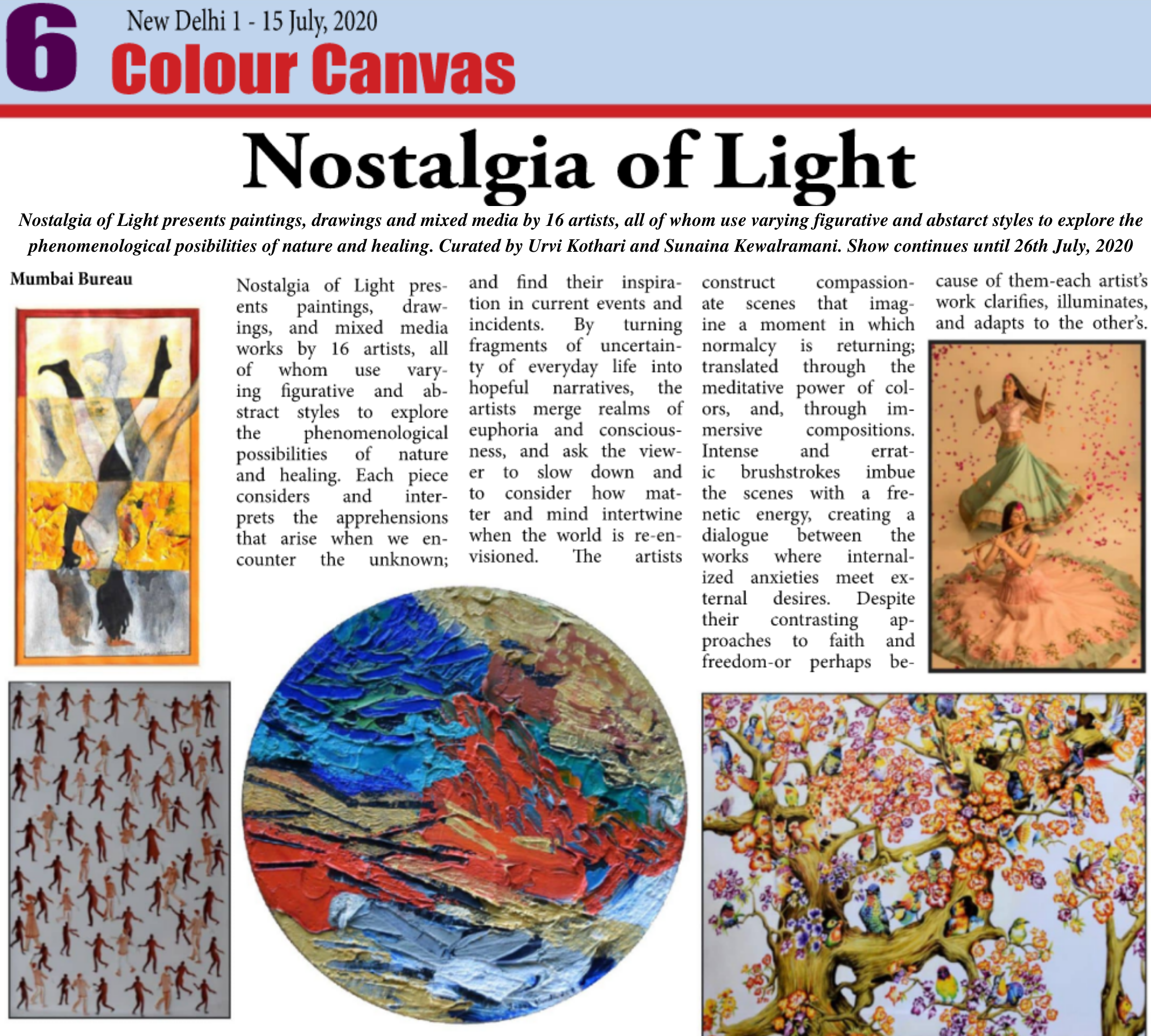 Nostalgia of Light - Colour Canvas