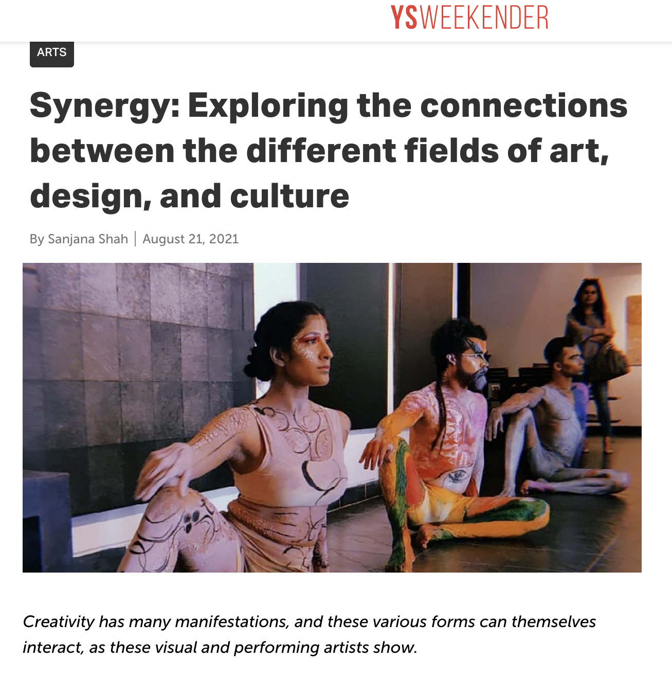 Synergy between the different fields of art, design, and culture - YourStory.com