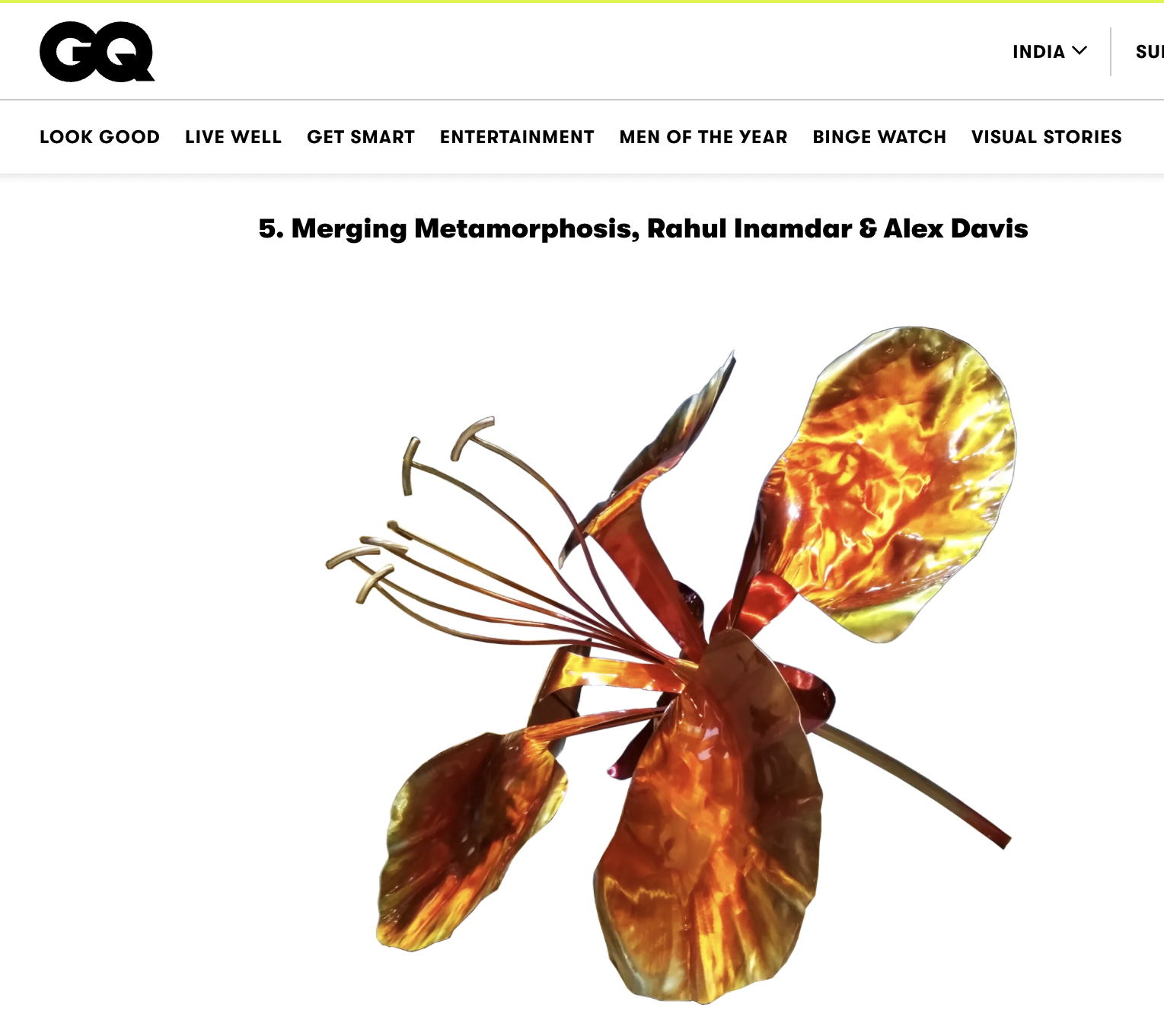 Merging Metamorphosis- GQ India