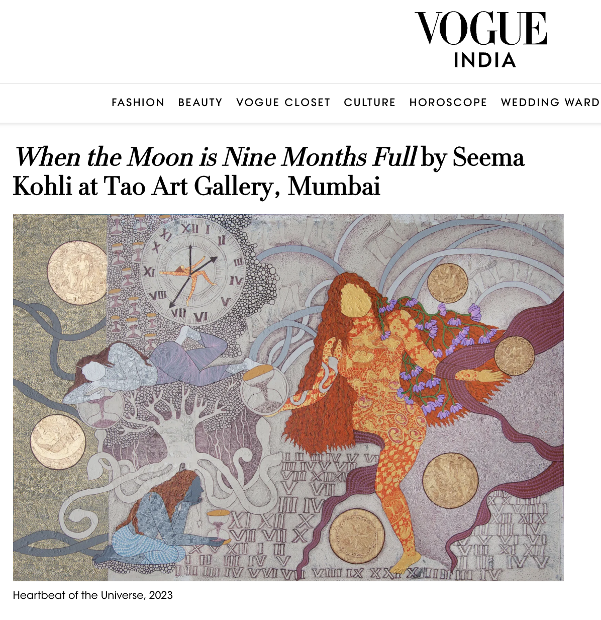 When the Moon is Nine Months Full - Vogue