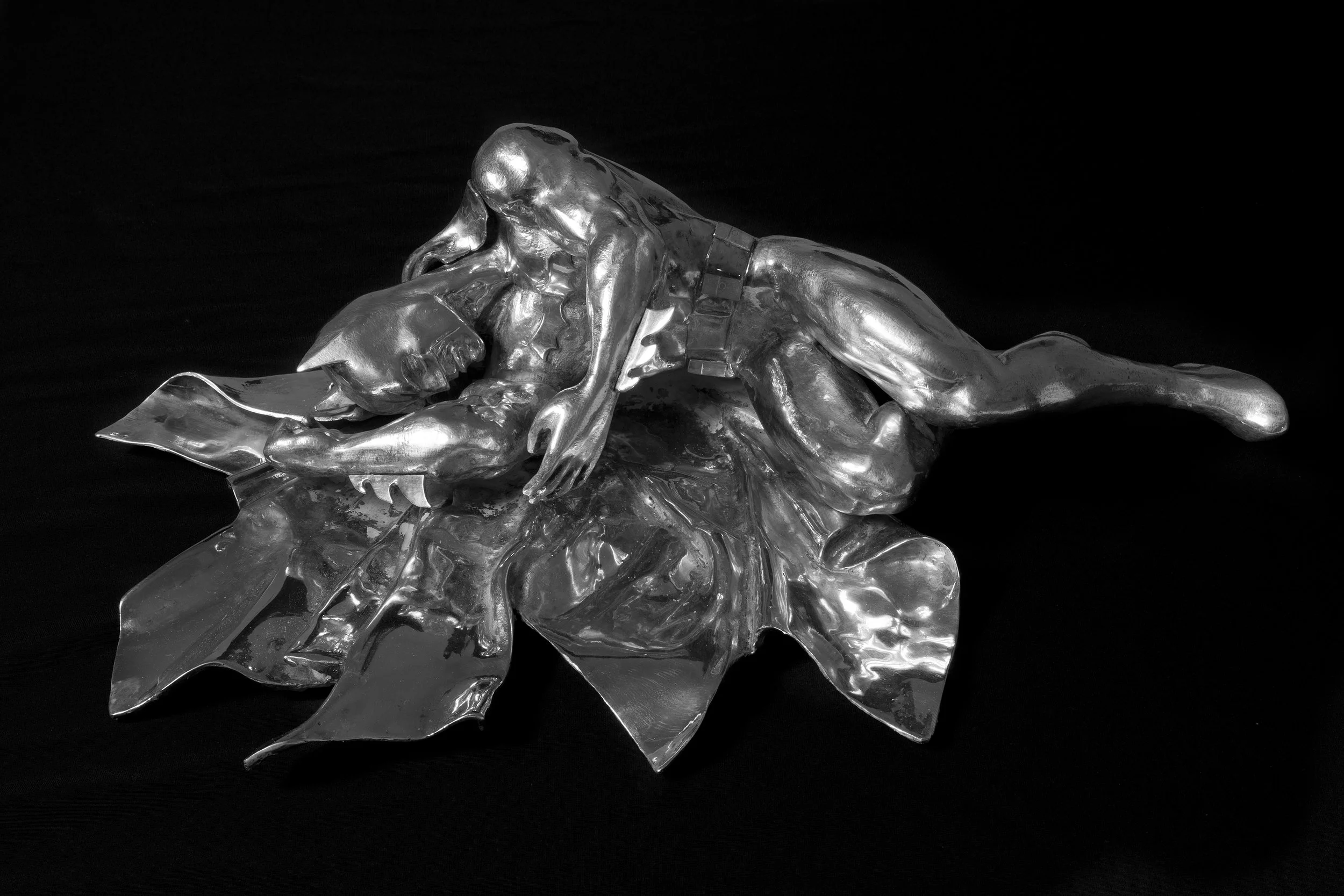 THE AGE OF CHANCE 1 , 2005 . Silver, 11x34x21 cm. Photo: Claudio Abate