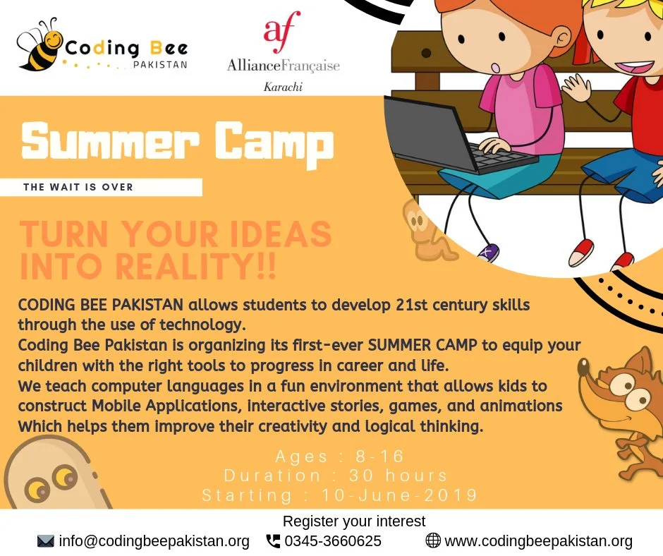 Coding Summer Camp — Alliance Française de Karachi