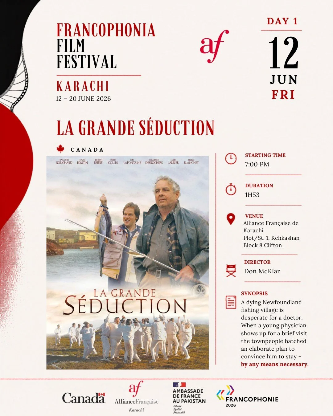 Which film will be your first? 🎥🍿

This year's Francophonia Film Festival brings together an exceptional selection of stories from across the French-speaking world &mdash; from heartwarming comedies and family dramas to historical adventures and co