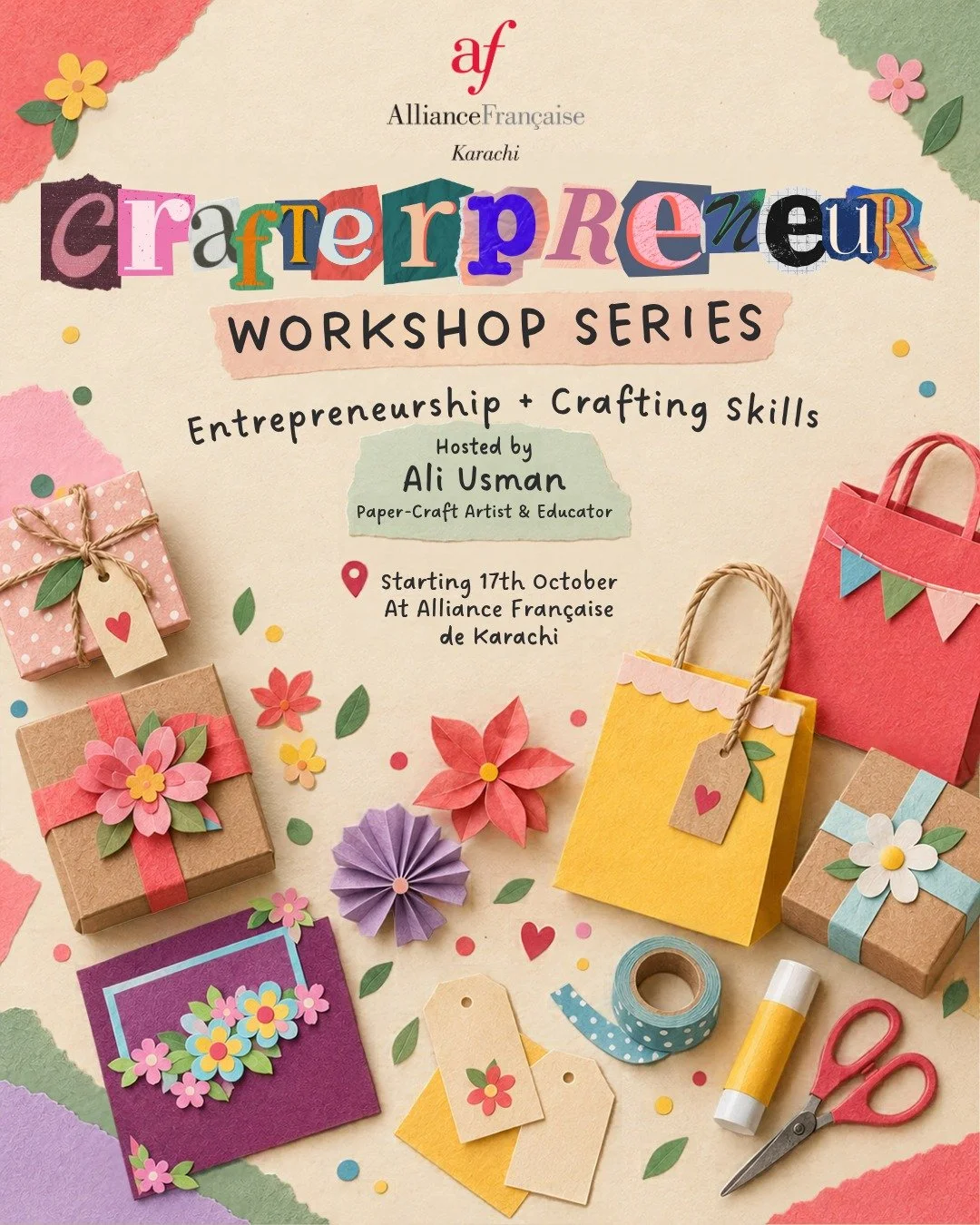 What if your creative hobby could become your first little business? ✂️🎁

The Crafterpreneur Workshop Series is designed to take participants beyond simply making things &mdash; and into the world of turning creativity into something sellable.

For 