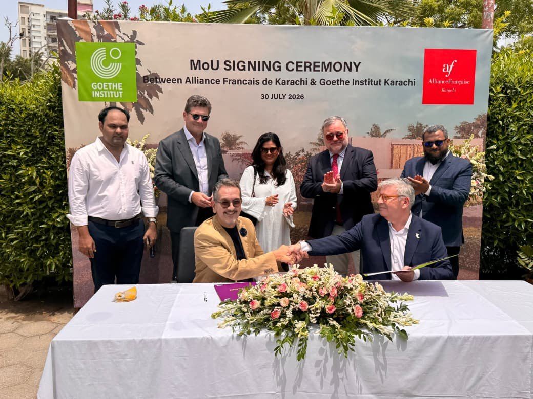 Signing Ceremony between Alliance Francaise de Karachi and Goethe Intstitut