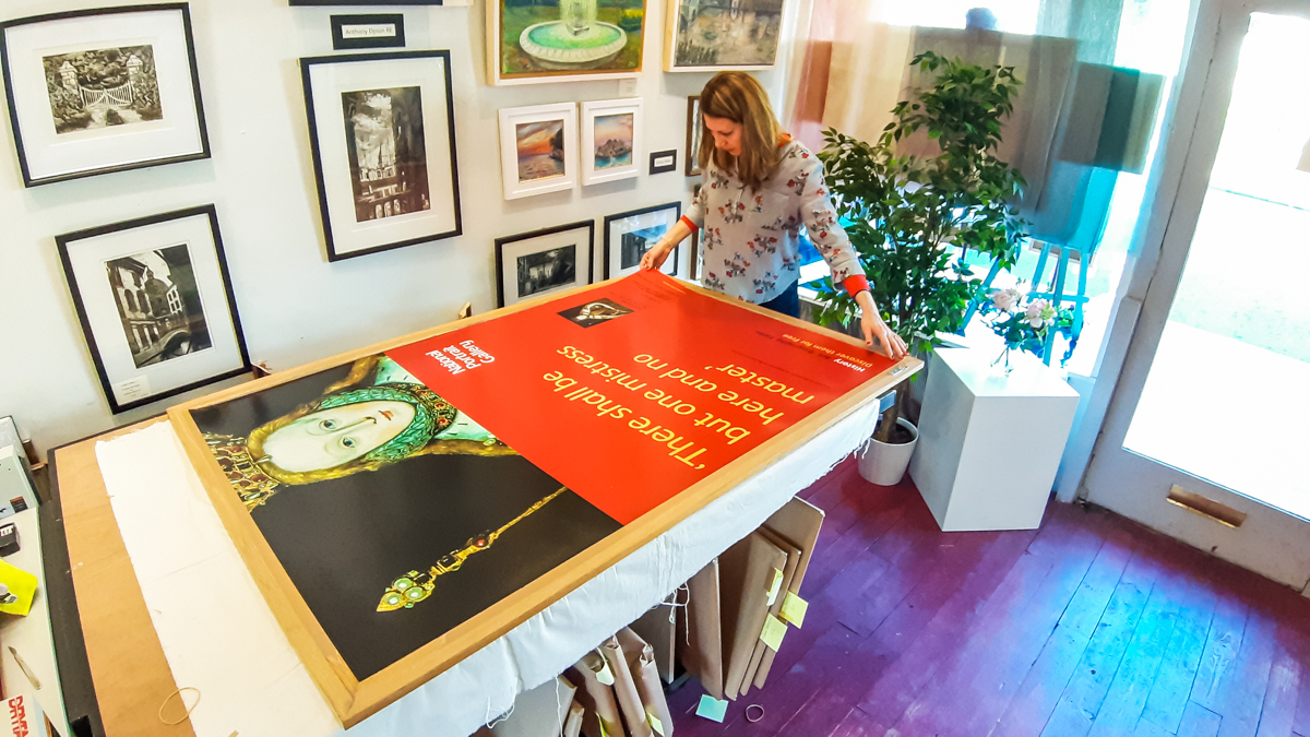 Poster Resurrection at Leigh Gallery