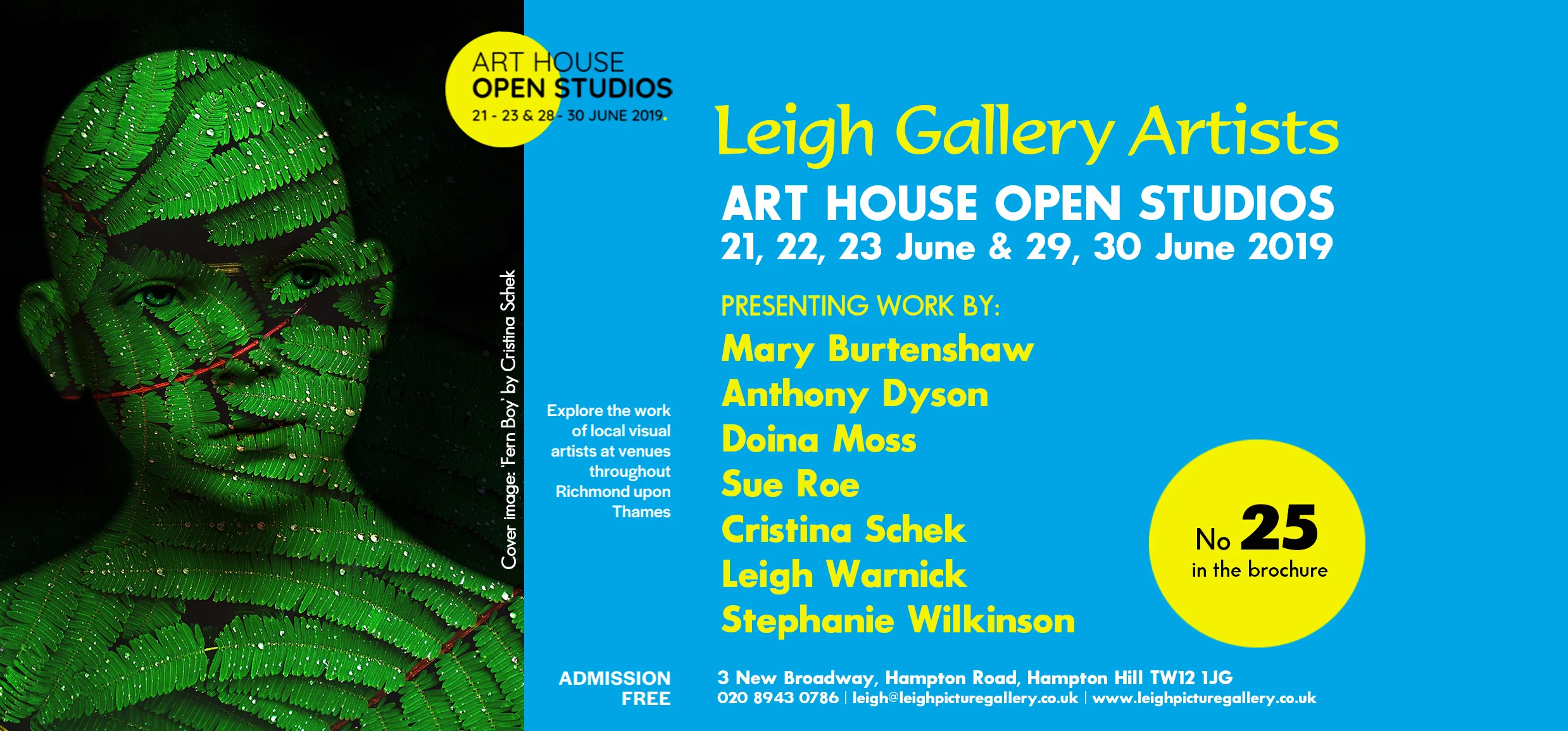 Richmond Art House Open Studios - Leigh Gallery Artists 2019