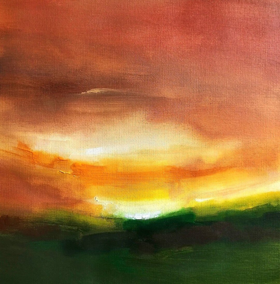 Artist #MaryBurtenshaw paints dramatic and impressionist landscapes inspired by her love of the countryside. @maryb.artist's work is now available through our website's on-line shop.

'Evening Tumult'
Acrylic on paper 
22.5 x 22.5 cm

Price for this 