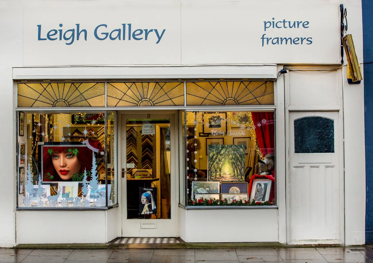 Leigh Gallery Winter Wonderland Window Design