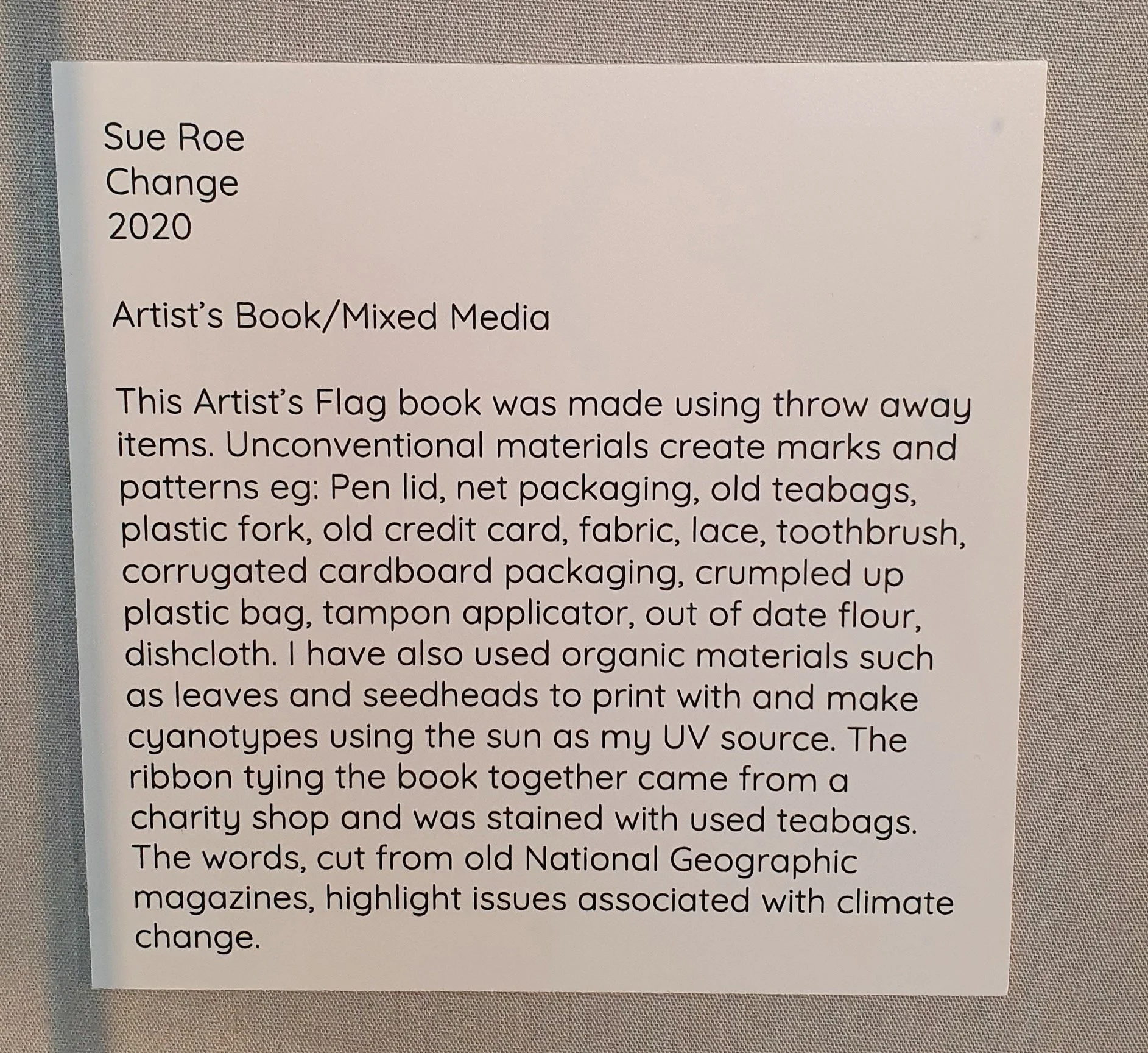 Sue Roe and Cristina Schek exhibiting at Kingston Museum Art Gallery ...
