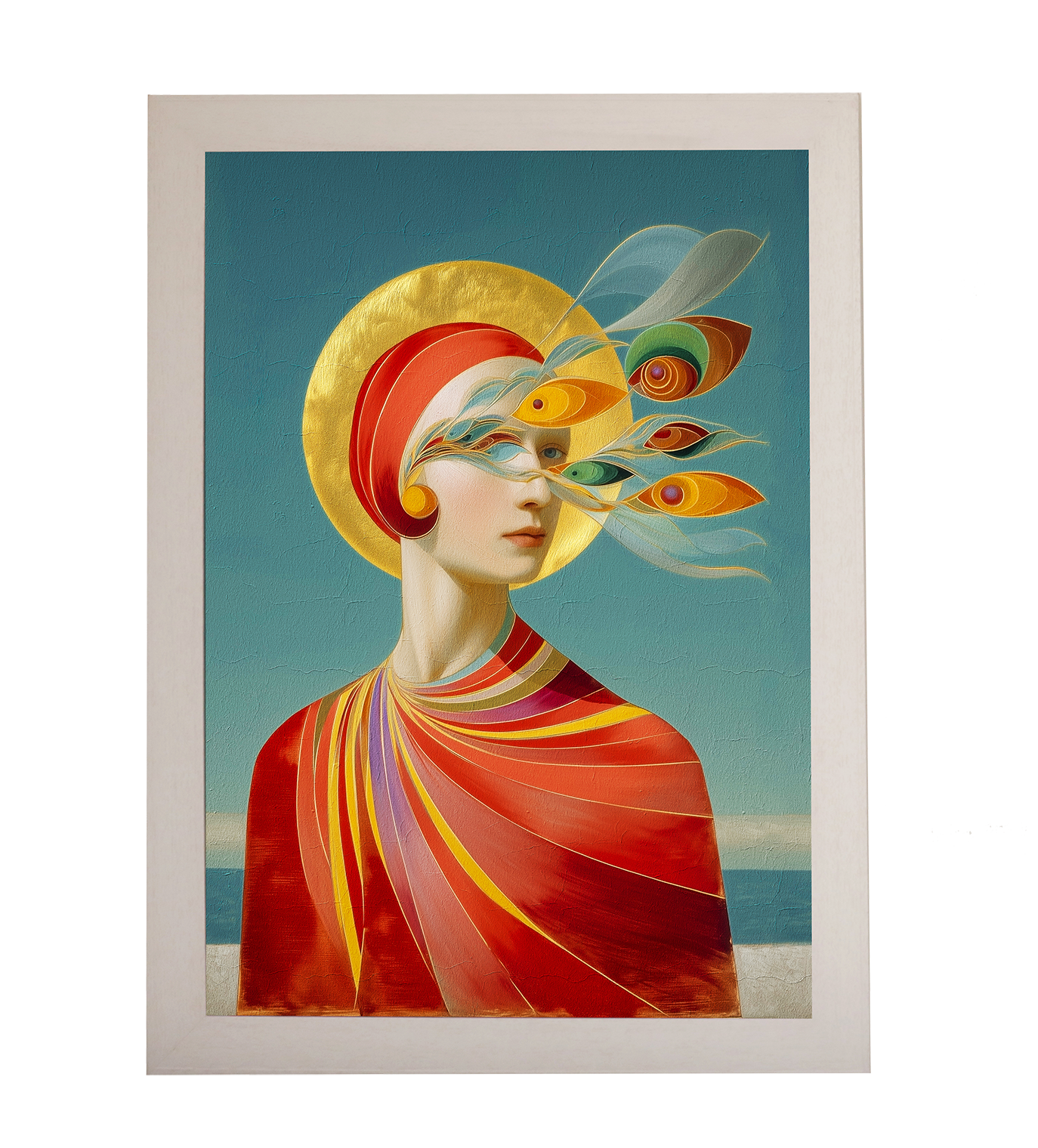 Fiat Lux 2.0, 2025 - The Patron Saint of Digitalism (framed)