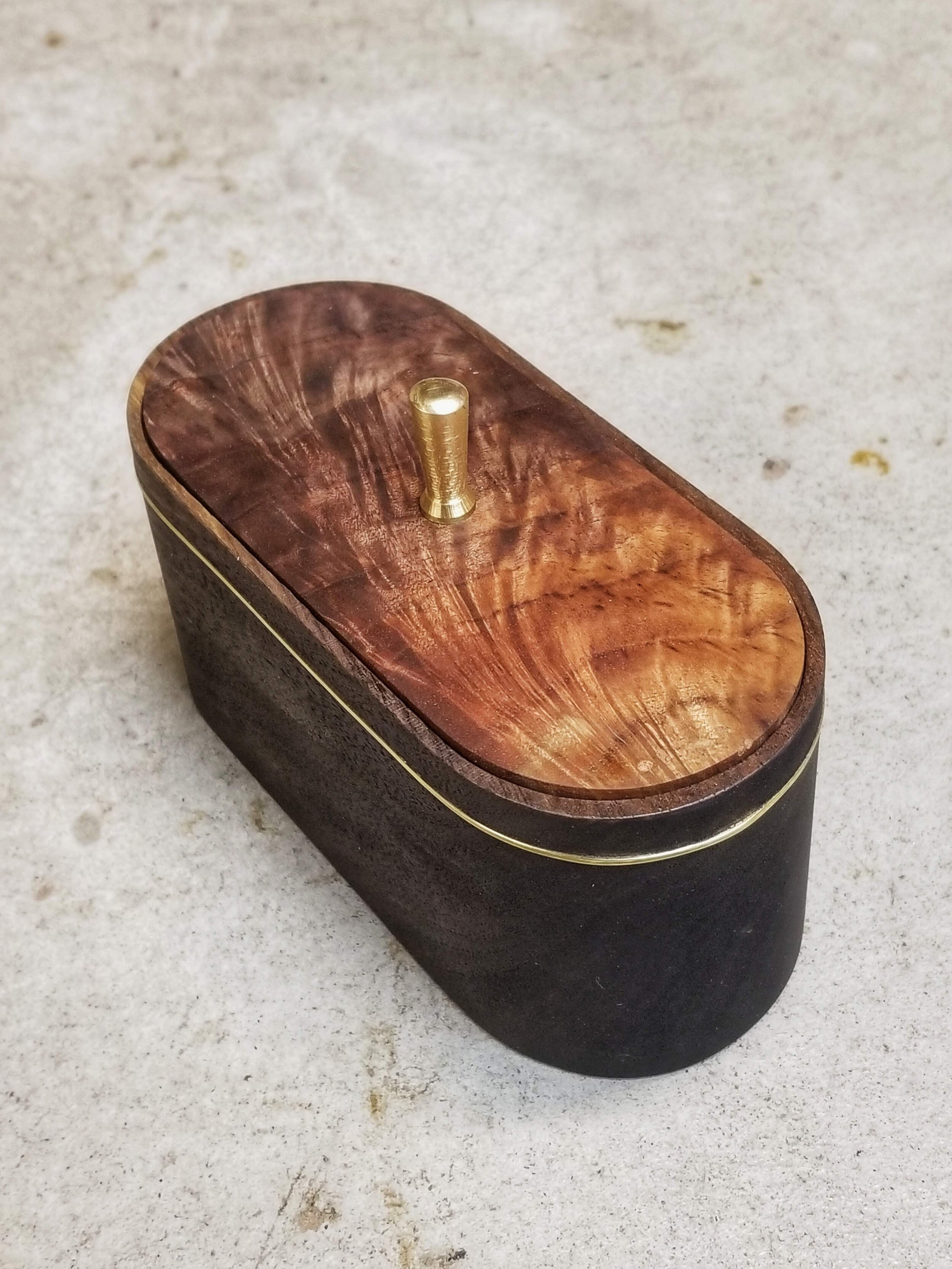 Stadia Collection: Ebonized Black Walnut - Medium Sized Box