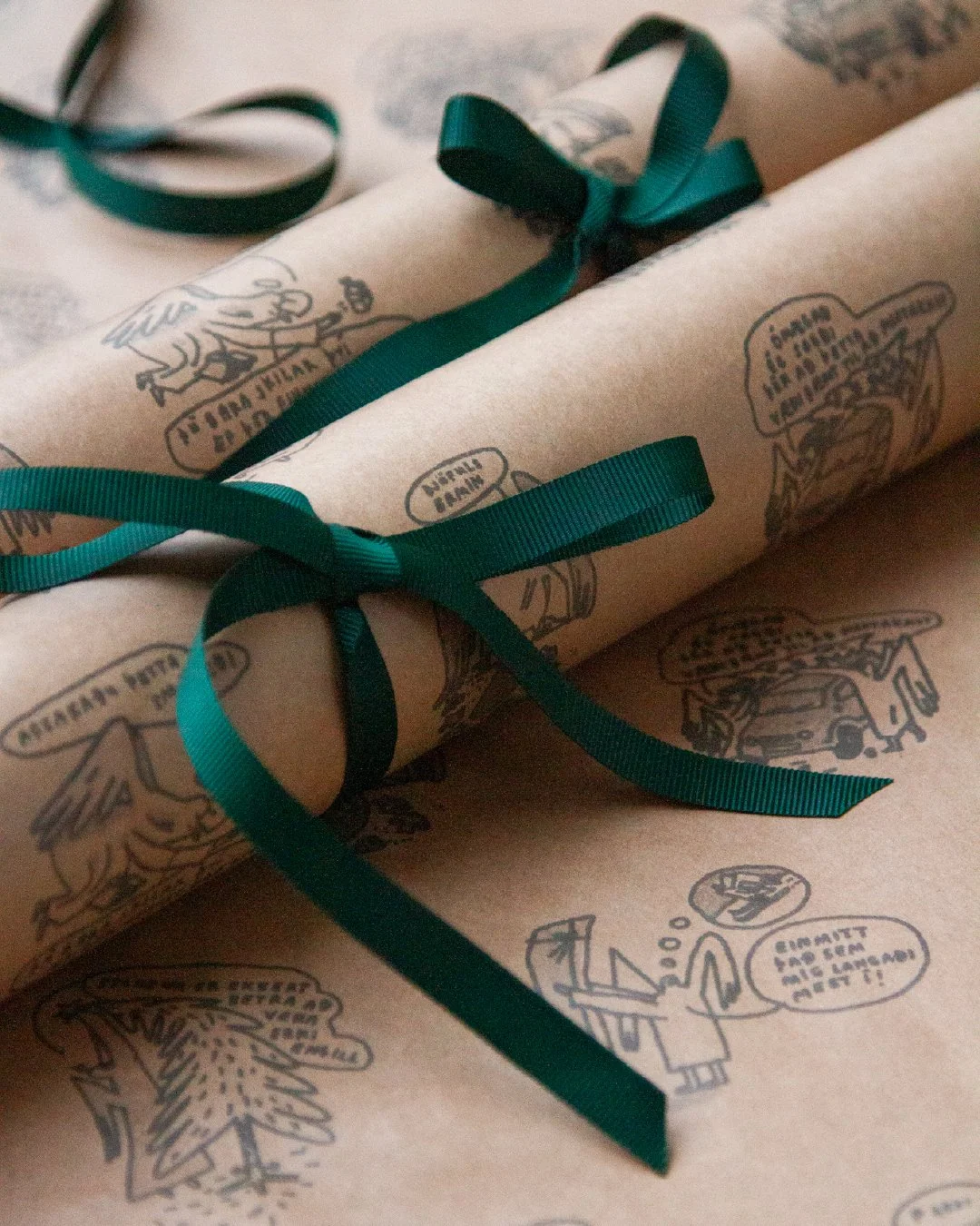 Myndasagan Erkienglar eftir R&aacute;n Flygenring pr&yacute;&eth;ir j&oacute;lapapp&iacute;rinn &iacute; &aacute;r.  K&iacute;ktu &iacute; heims&oacute;kn, finndu verk vi&eth; h&aelig;fi og vi&eth; p&ouml;kkum &thorn;v&iacute; fallega inn fyrir &thor