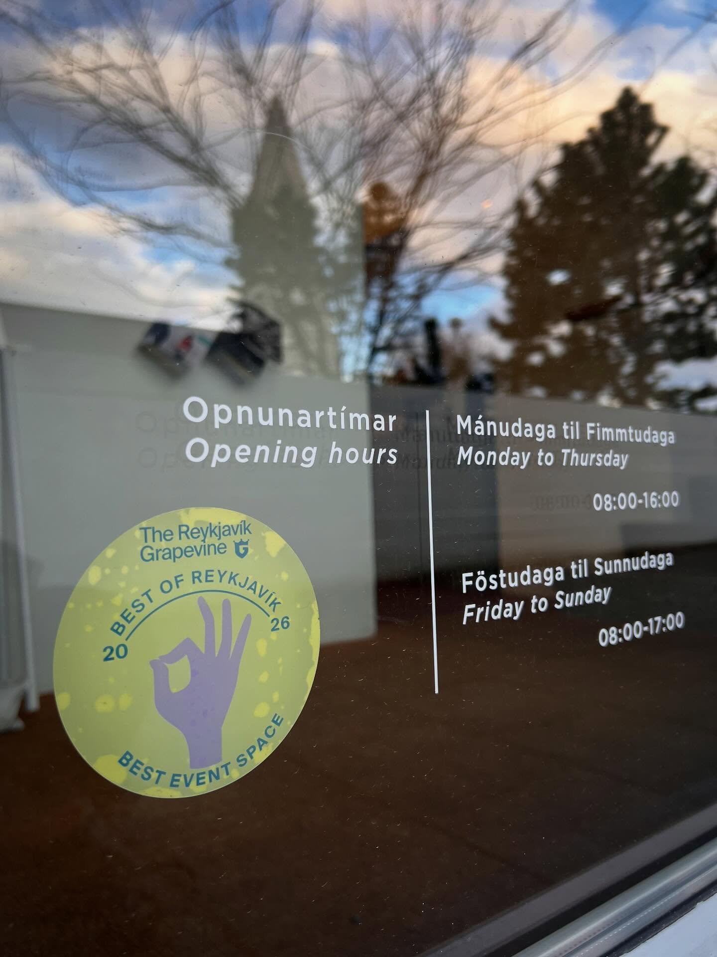 TAKK TAKK TAKK // Thank you @rvkgrapevine for the best of culture recognition ! 💫 We are thrilled for the new category and extremely happy to be the winner of 2026, Best Event Space 🚀🎊🔥

,,We wanted to give &Aacute;smundarsalur a shoutout so much