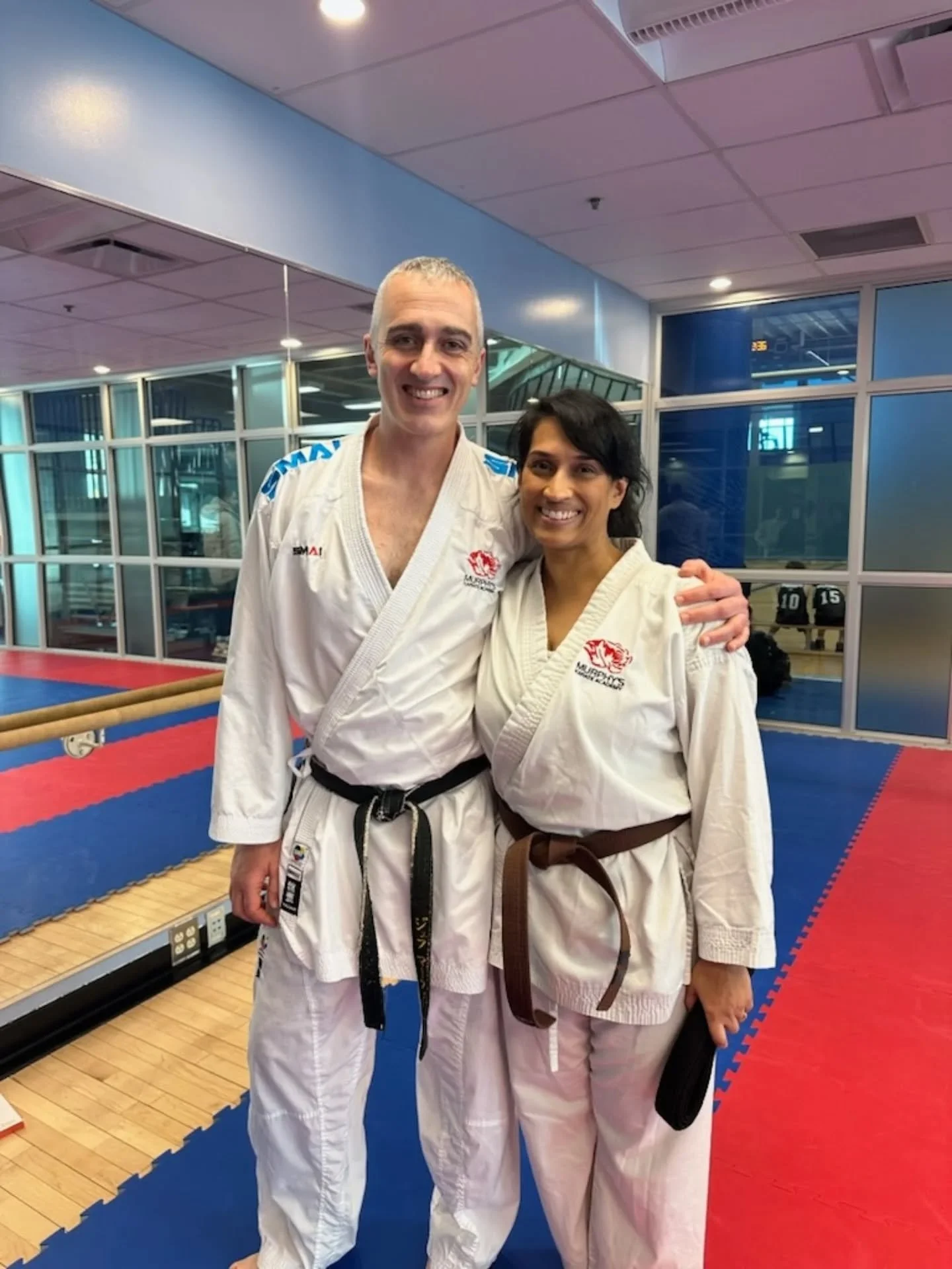 Starting the year with 3 new black belts. Congratulations Nabha, Karthik and Sophie. All three of you had quite the journey to your Black Belt and should be proud of your accomplishment. #murphyskarateacademy #karate #proudsensei
