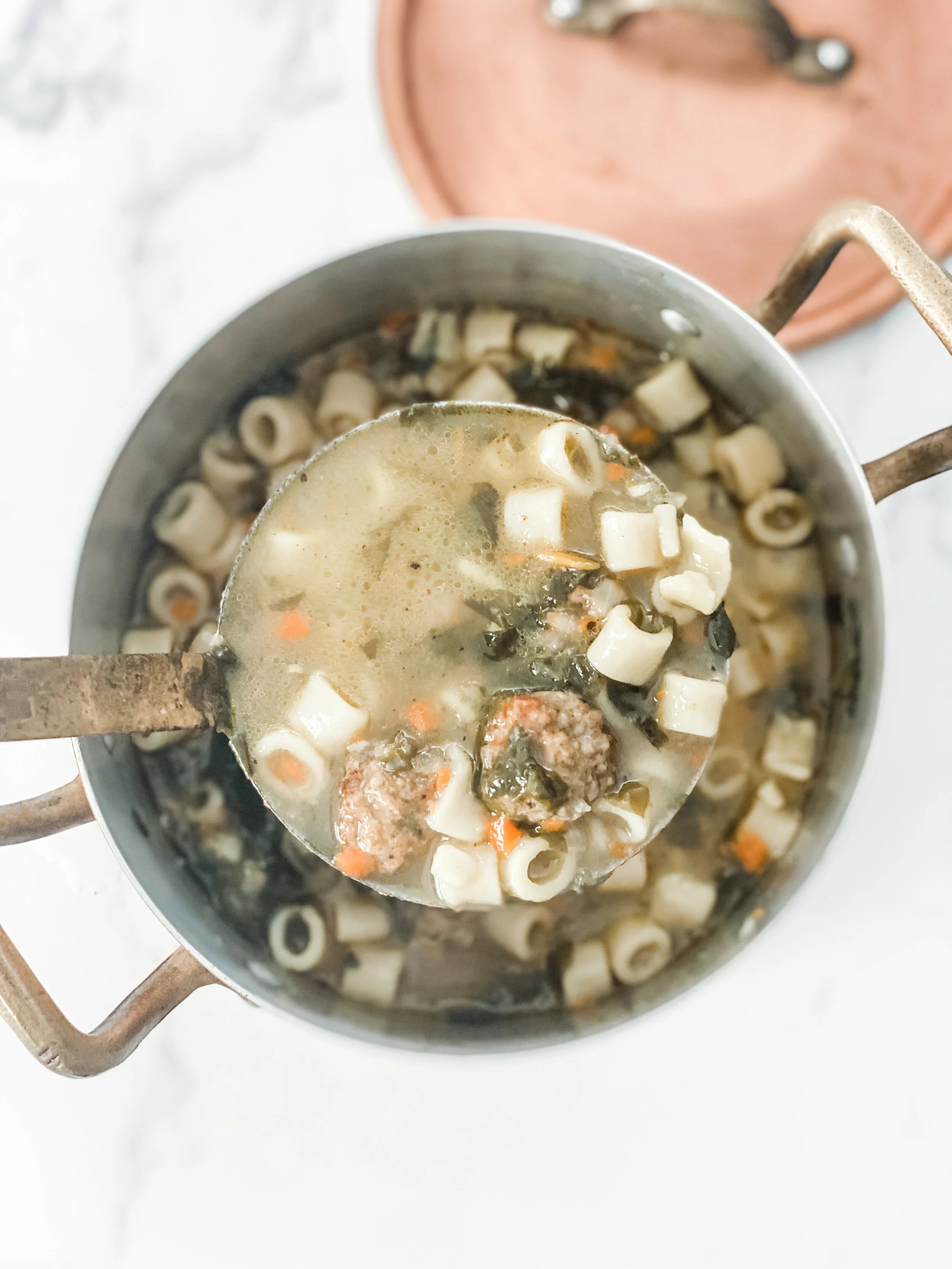 Italian Wedding Soup from  #MyLittleQuarantineKitchen