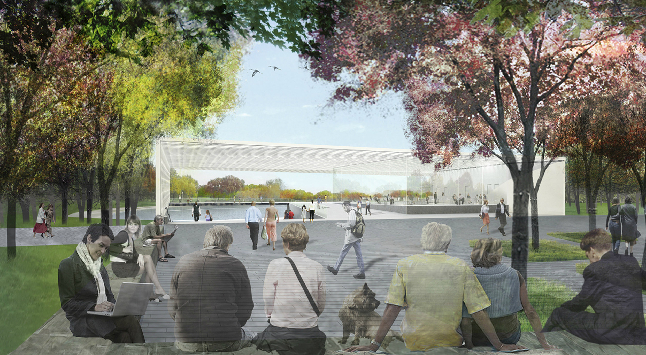2013; Before and After; Constitution Gardens Pavillion 2017.jpg