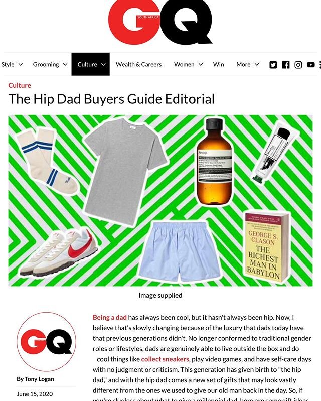 Father&rsquo;s Day is around the corner. I&rsquo;d you need some gift ideas for a &ldquo;Hip Dad&rdquo; this year hit @gqsouthafrica for my latest piece. But first grab coffee. .
.
.
.
.
.
.
.
.
.
#gq #fashionblogger #styleblogger #fathersday #father