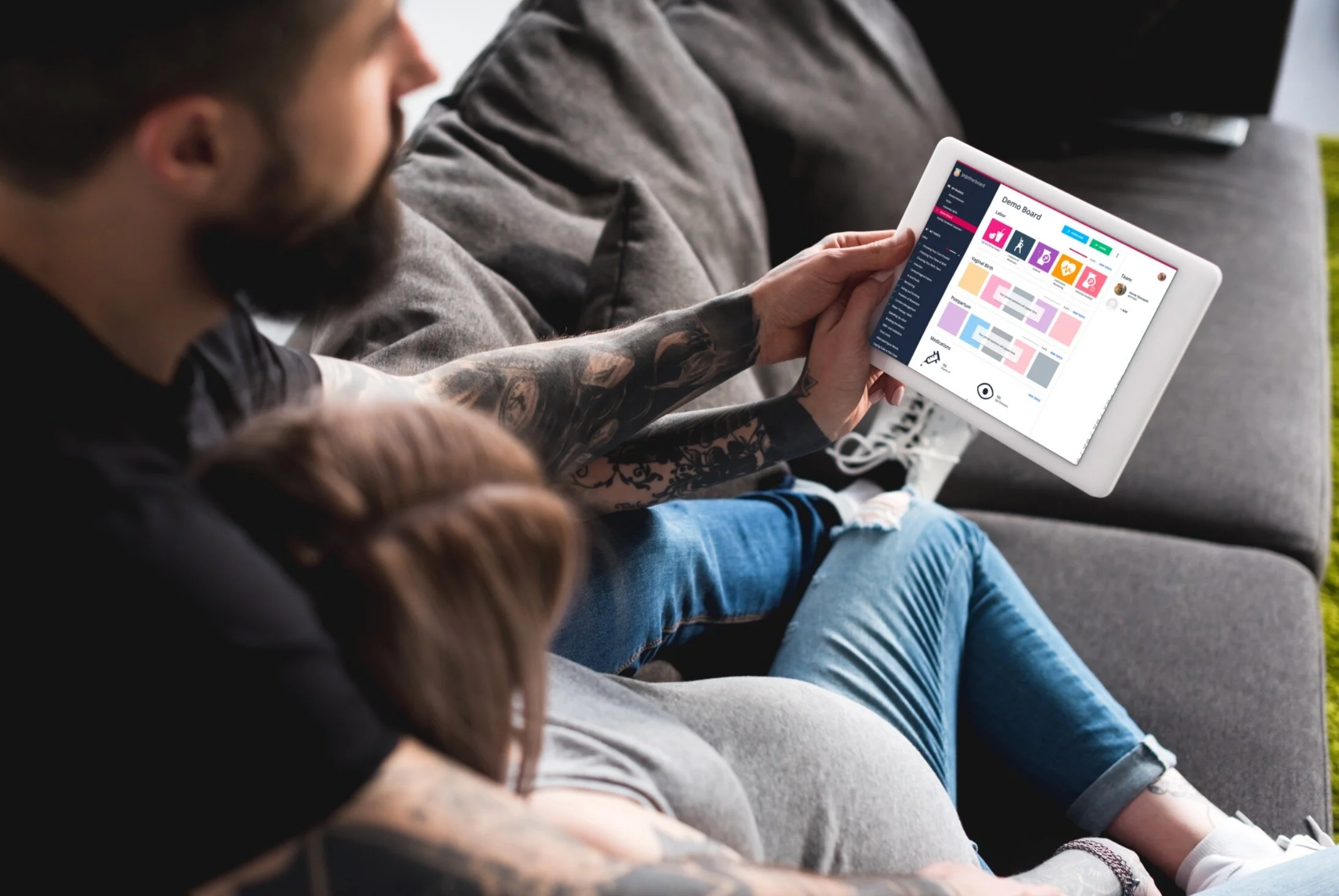 Couple using Motherboard.JPG