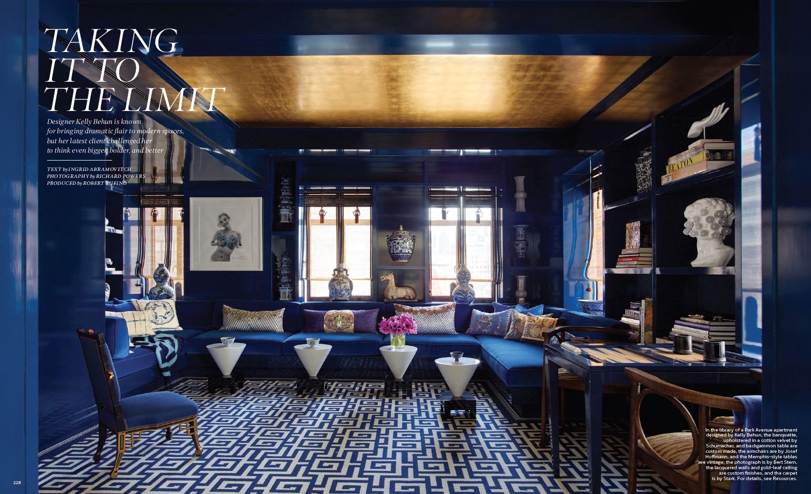 Elle Decor: Bold Strokes and Good Bones Make for a Stunning Pied-A-Terre