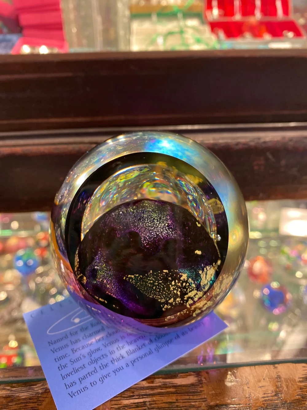 Glass Eye Studio ペーパーウェイト ガラス球 青紫色 71GaxoaVrVL._UF350,350_QL50_.jpg