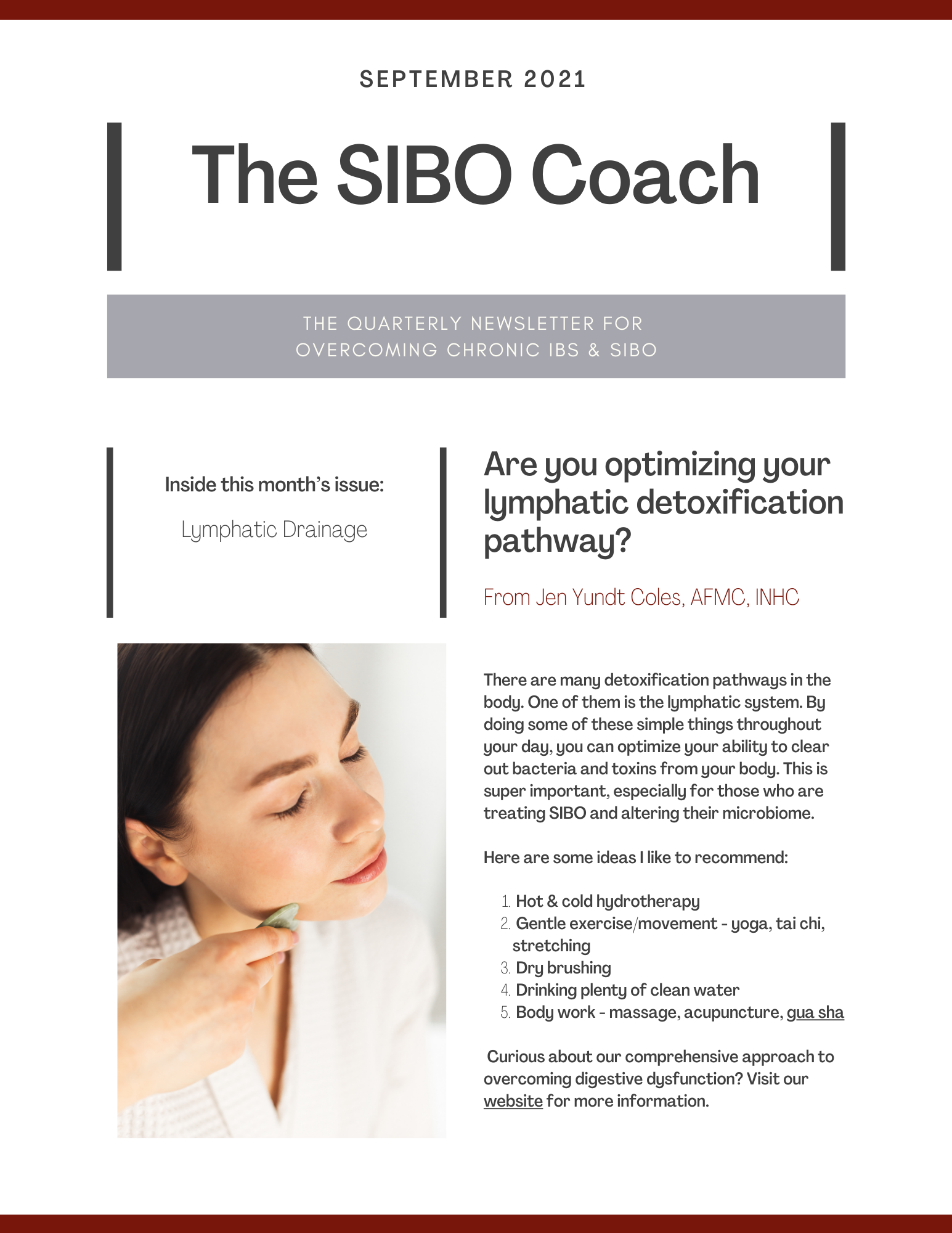The SIBO Coach Newsletter -  September 2021