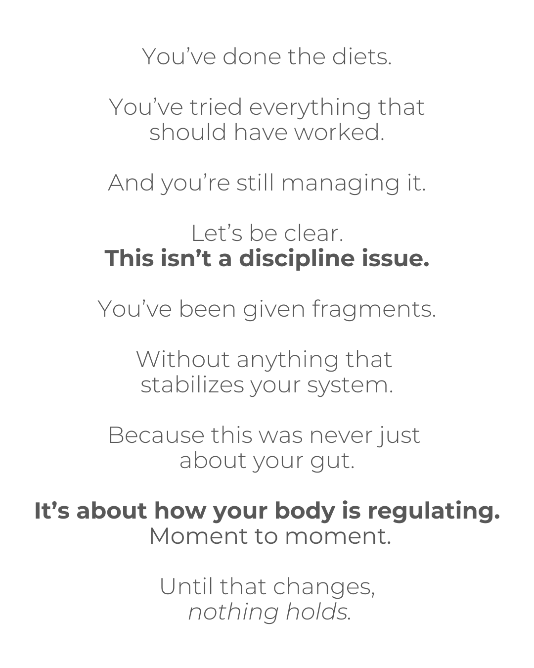 Struggling with SIBO, IBS, or recurring digestive symptoms despite trying diets and different approaches? The missing piece is often gut–brain axis dysfunction and nervous system regulation—not a lack of discipline.