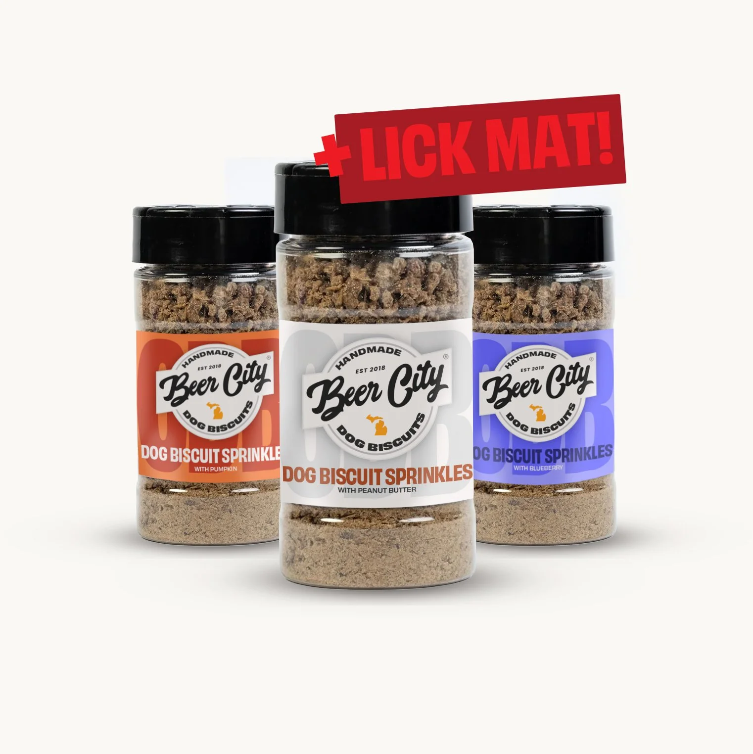 Beer City Dog Biscuits Sprinkles: Bundle + Lick Mat
