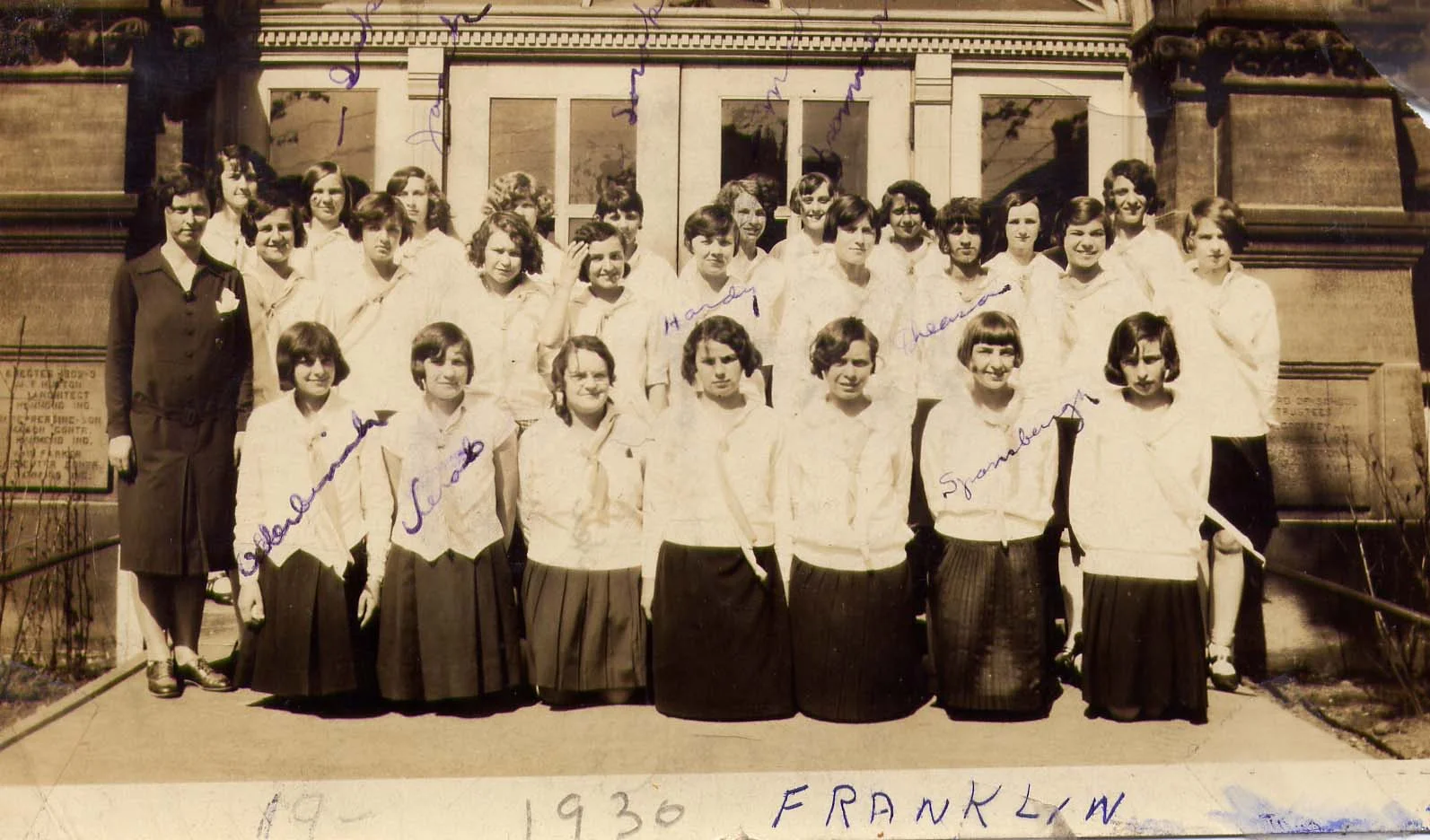 Franklin School students from 1930.