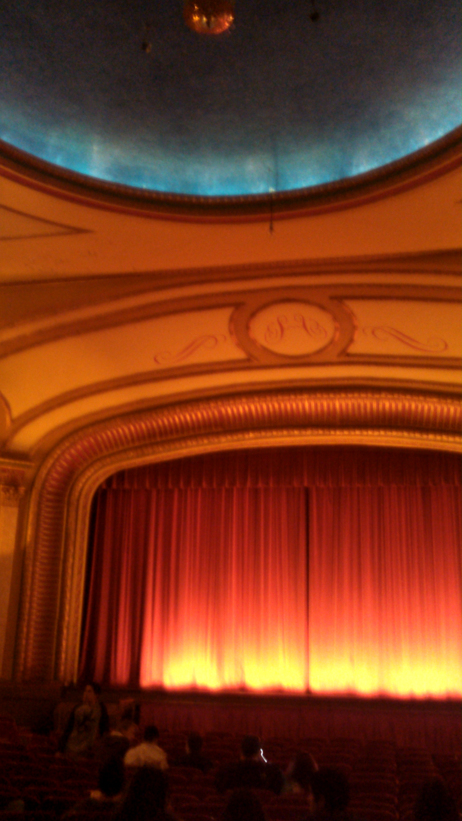 Even if the movie is boring, look up and look around inside the theater to appreciate how nice movie houses used to be.