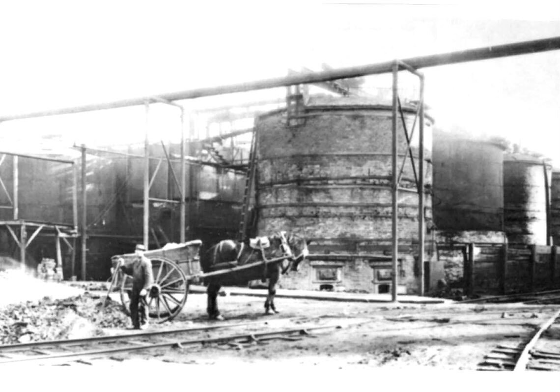 This old photo of the sweetening still at Standard Oil’s refinery in Lima, ...