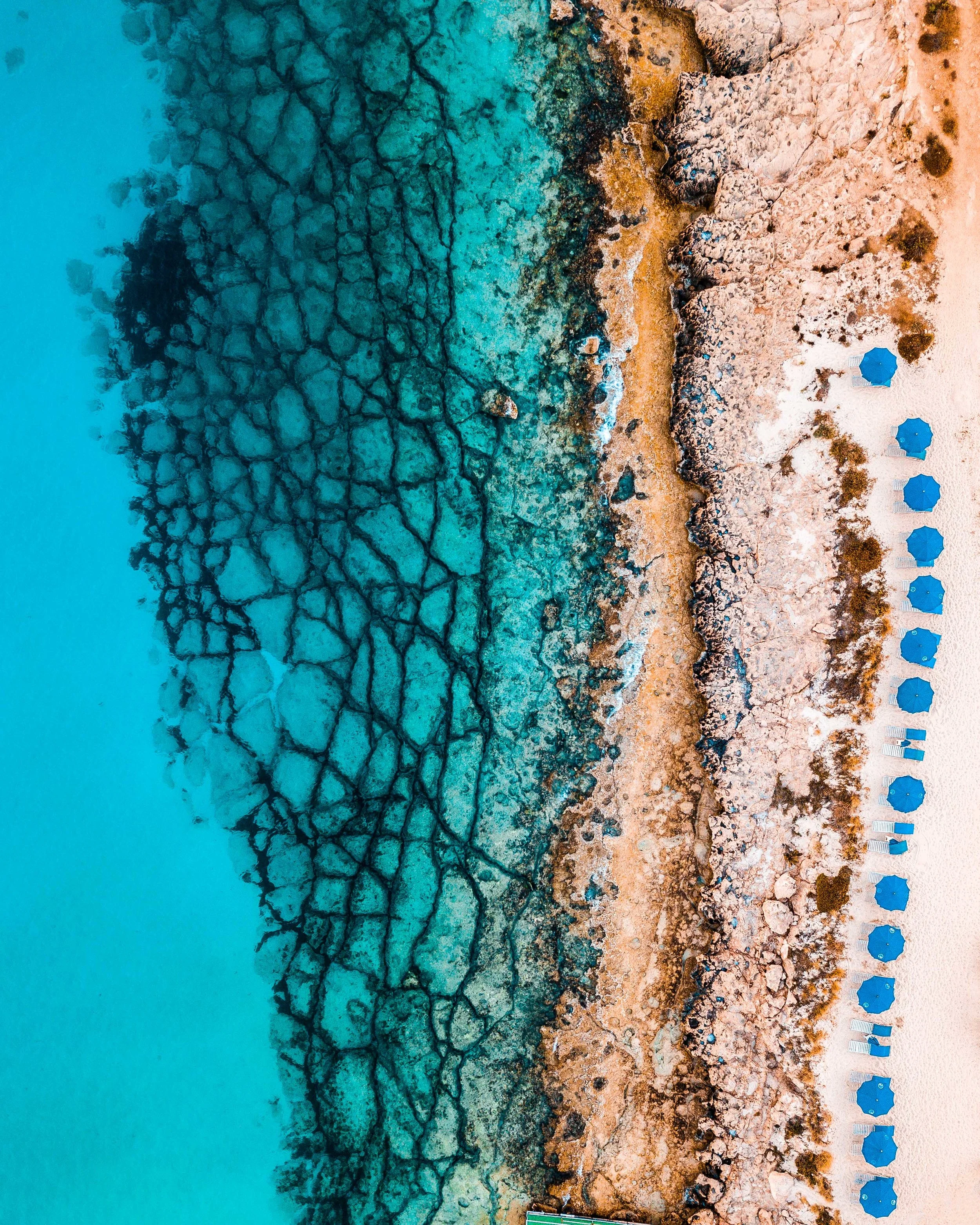 The beach from above