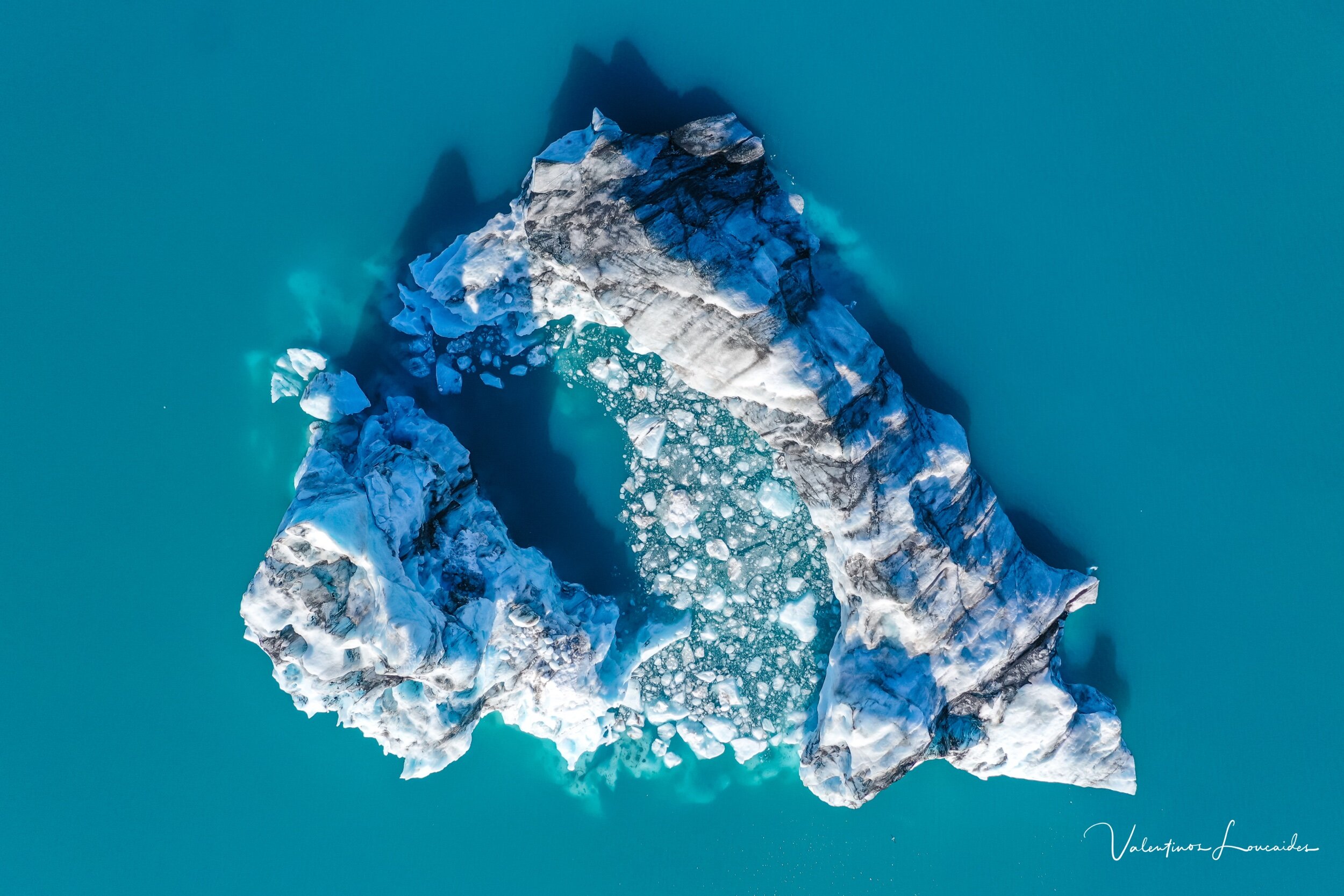 Iceberg in the lake, Iceland by Valentinos Loucaides 2021 / @chlouk