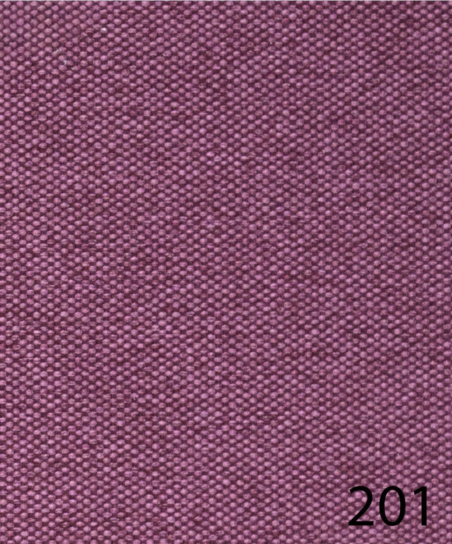 Close-up of pink textured fabric with numbered label 201 in the bottom right corner.